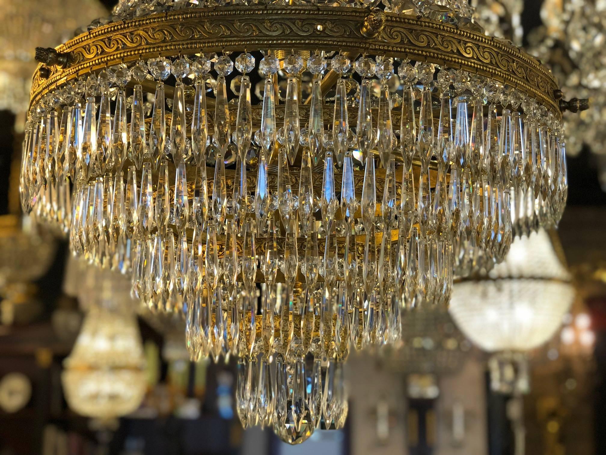 French Fully Restored Second Empire Chandelier from the North of France For Sale