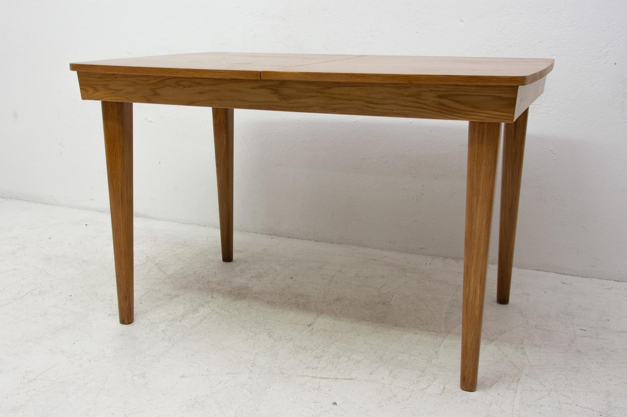 20th Century Fully Restored Adjustable Dining Table by UP Závody, 1960s, Czechoslovakia