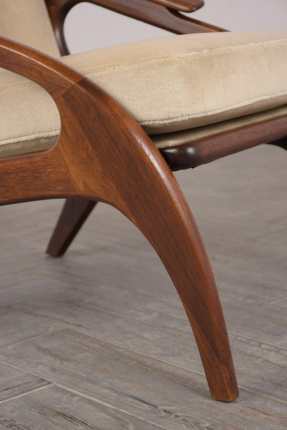Carved Adrian Pearsall Lounge Chair for Craft Associates 