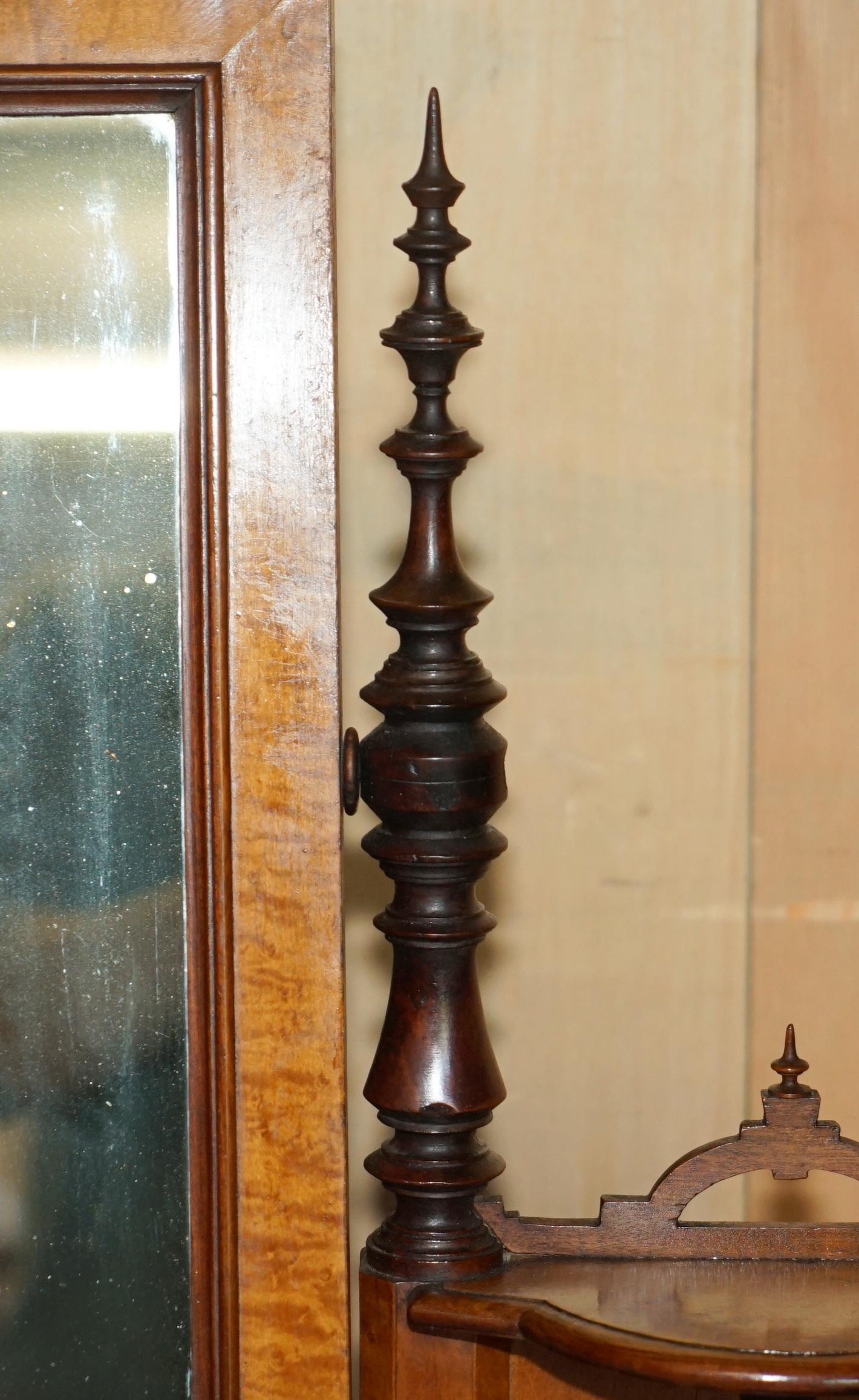FULLY RESTORED AESTHETIC MOVEMENT AMBOYNA EBONY ANTiQUE VICTORIAN DRESSING TABLE For Sale 7