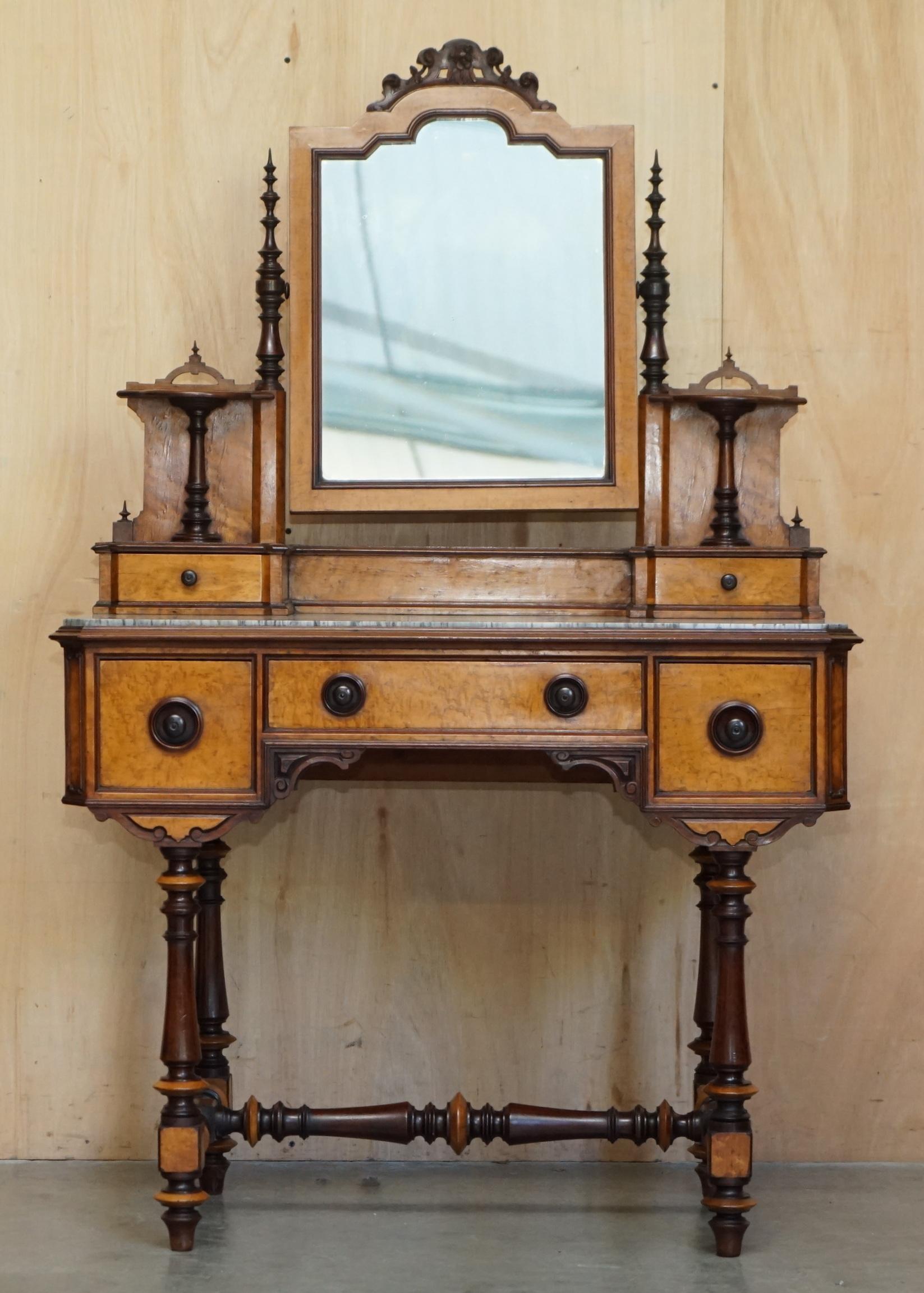 Royal House Antiques

Royal House Antiques is delighted to offer for sale this absolutely stunning, hand made in England Aesthetic Movement Dressing table made in Amboyna wood & Ebony Circa 1880 that has been fully restored 

Please note the