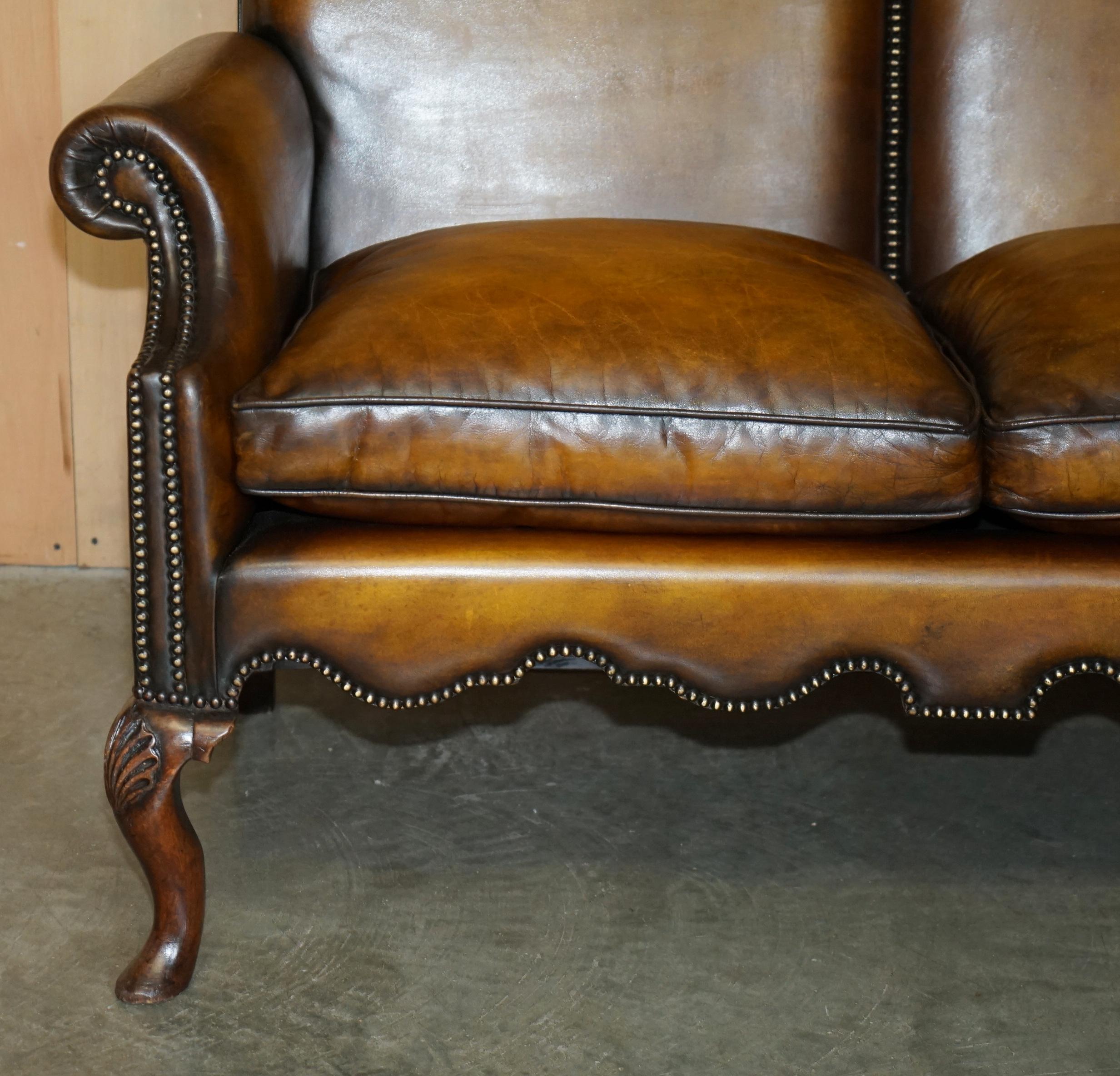 SOFA SETTEE ANTIQUE DE style GEORGE II, entièrement rénovée, 1880 en vente 2