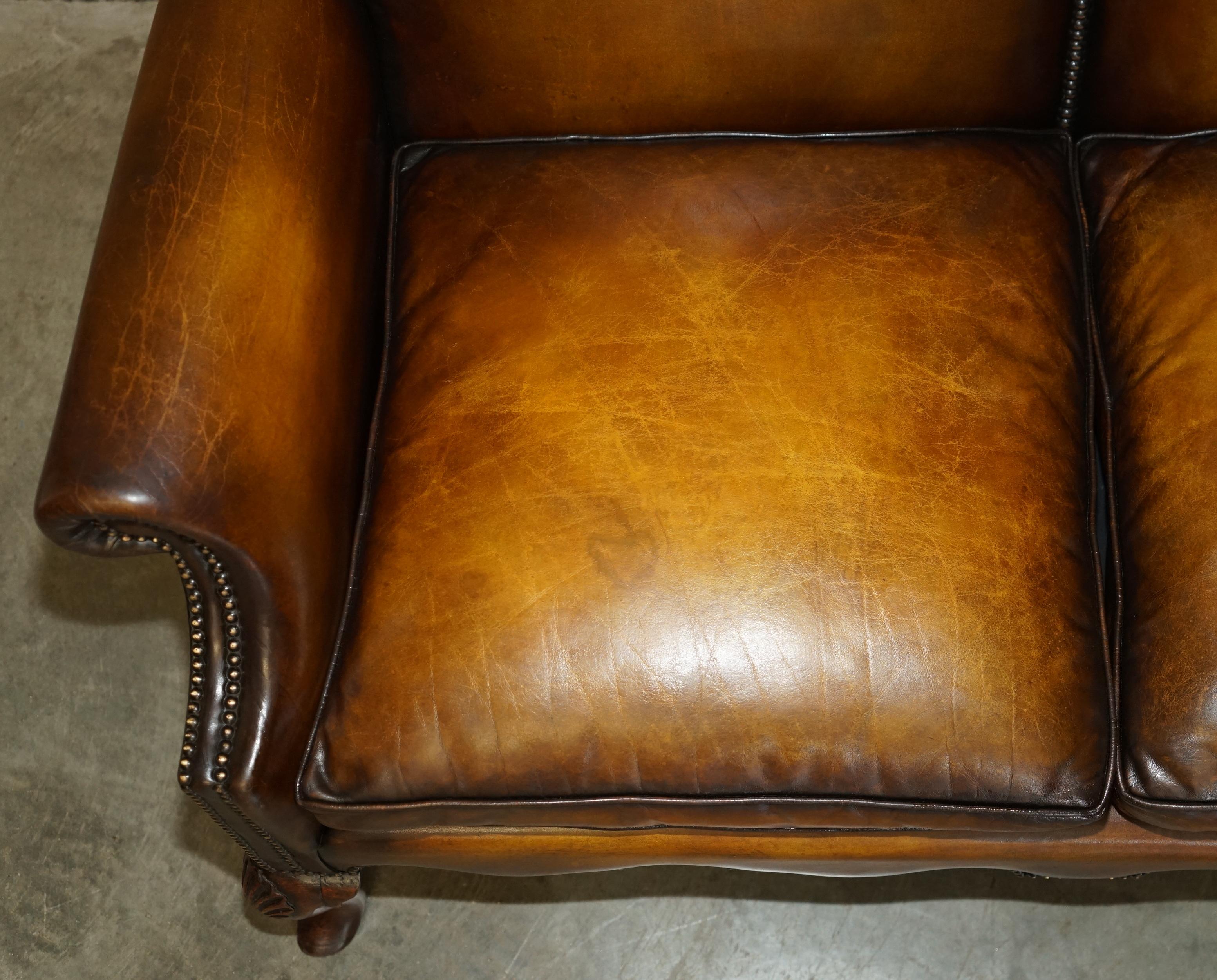 SOFA SETTEE ANTIQUE DE style GEORGE II, entièrement rénovée, 1880 Bon état - En vente à West Sussex, Pulborough