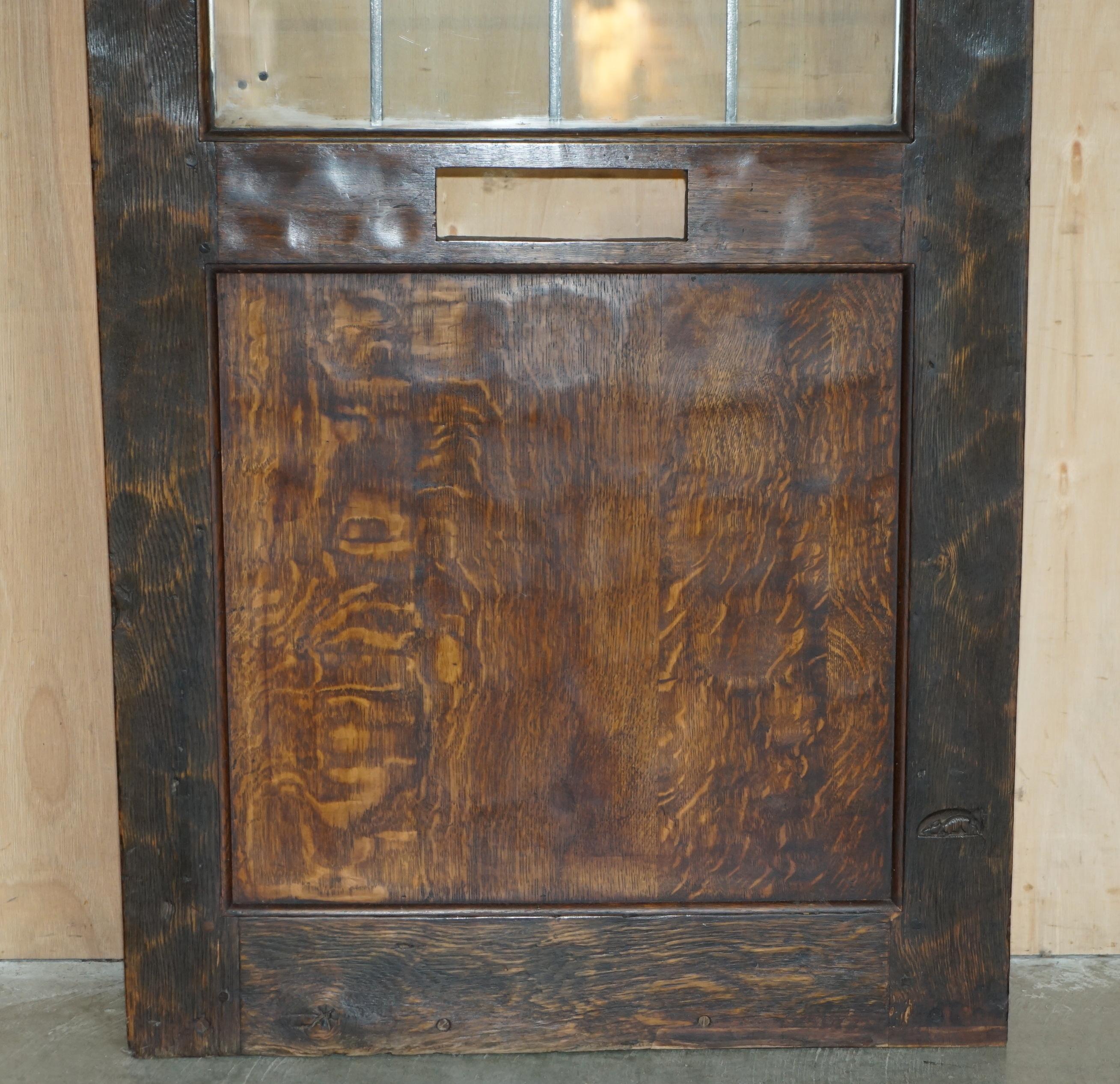 FULLY RESTORED ANTIQUE CIRCA 1920's ROBERT MOUSEMAN THOMPSON FRONT OR BACK DOOR For Sale 5