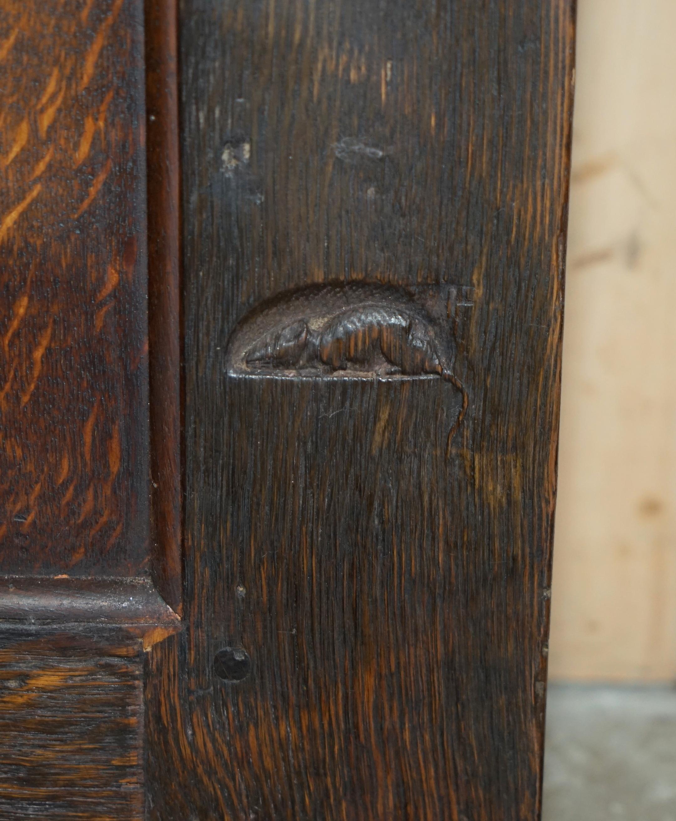 FULLY RESTORED ANTIQUE CIRCA 1920's ROBERT MOUSEMAN THOMPSON FRONT OR BACK DOOR For Sale 6