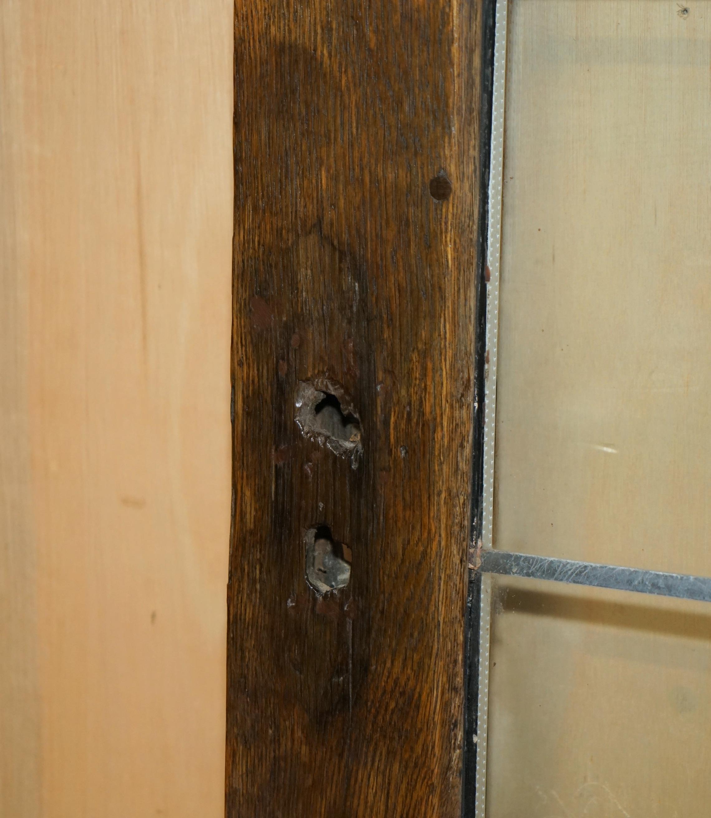 Oak FULLY RESTORED ANTIQUE CIRCA 1920's ROBERT MOUSEMAN THOMPSON FRONT OR BACK DOOR For Sale