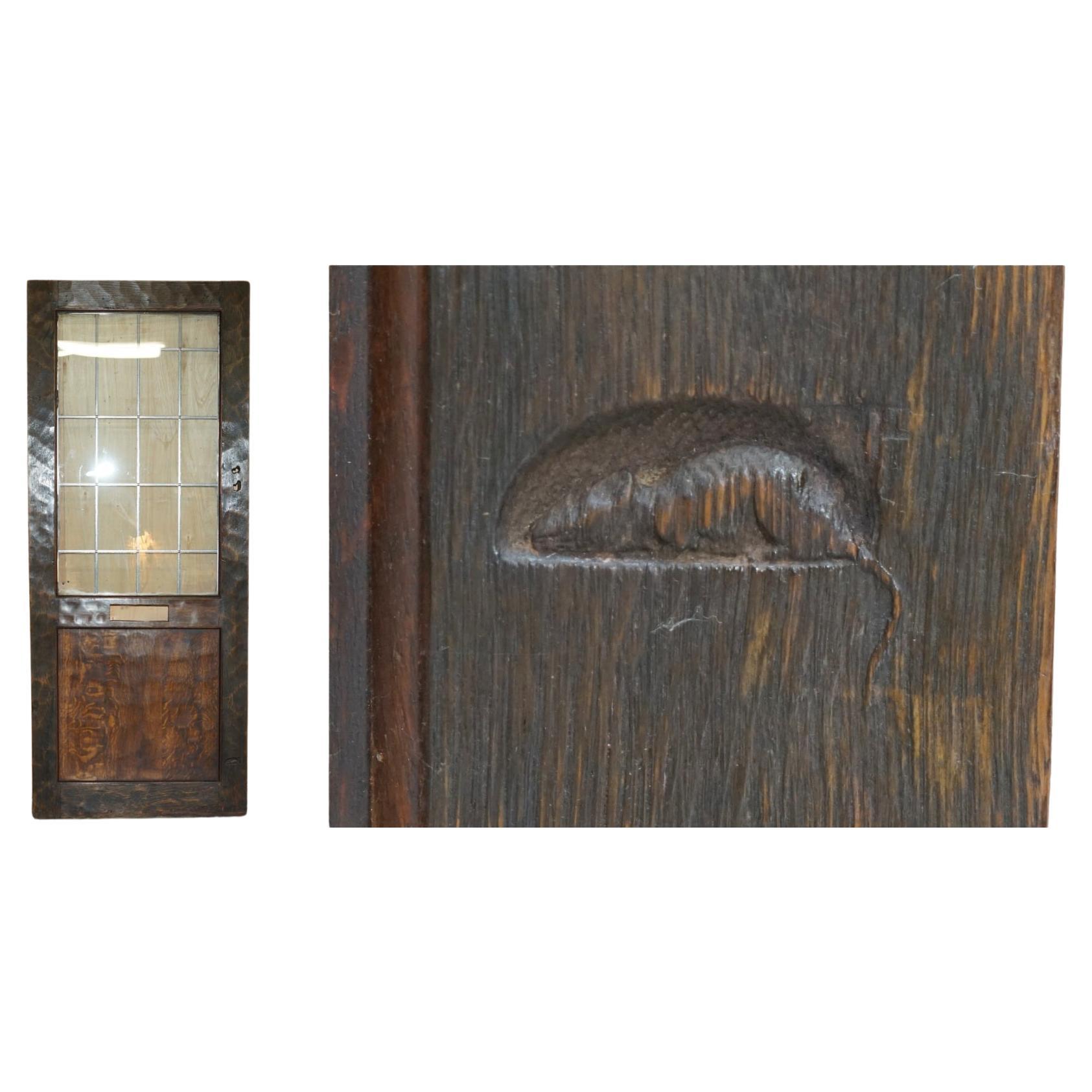 FULLY RESTORED ANTIQUE CIRCA 1920's ROBERT MOUSEMAN THOMPSON FRONT OR BACK DOOR For Sale