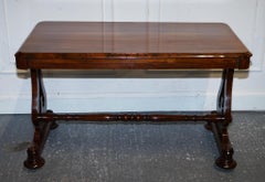 FULLY RESTORED ANTIQUE EARLY VICTORIAN HARDWOOD LIBRARY WRITiNG TABLE