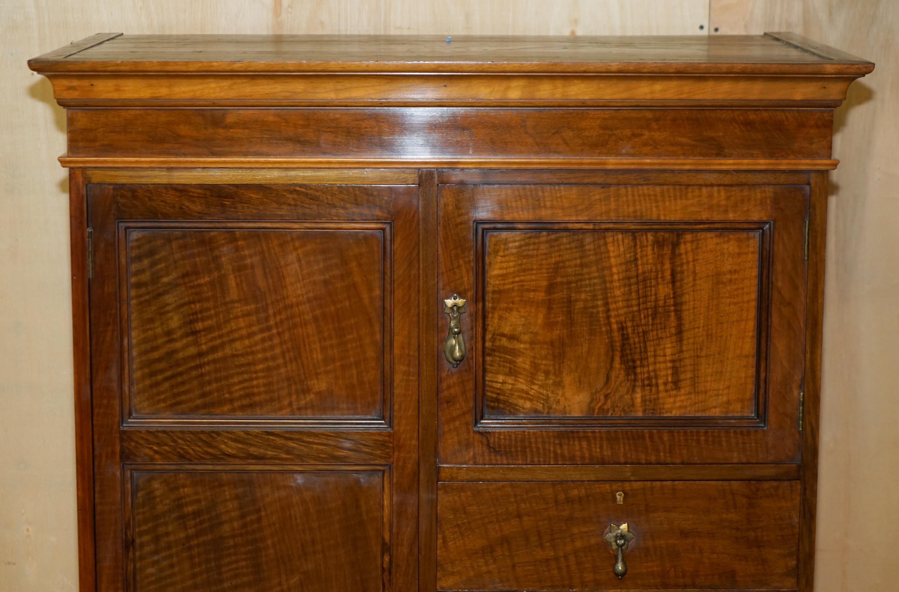 Victorian FULLY RESTORED ANTiQUE LIBERTY & CO VICTORIAN WARDROBE COMPENDIUM WITH DRAWERS For Sale