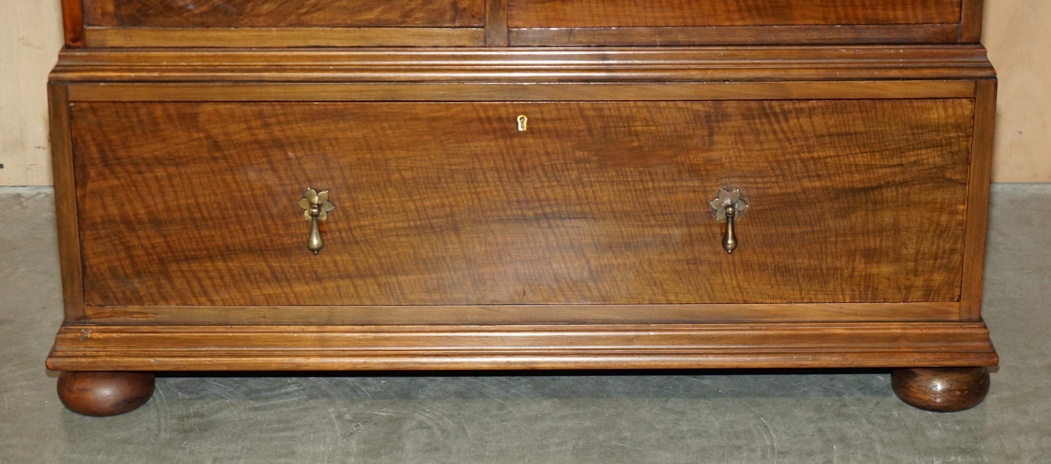 Hardwood FULLY RESTORED ANTiQUE LIBERTY & CO VICTORIAN WARDROBE COMPENDIUM WITH DRAWERS For Sale