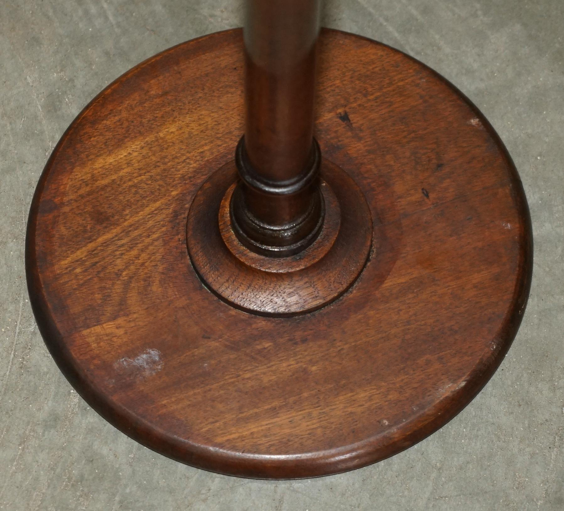 FULLY RESTORED ANTIQUE VICTORIAN HARDWOOD 91CM TALL JARDINIERE SiDE TABLE STAND For Sale 3