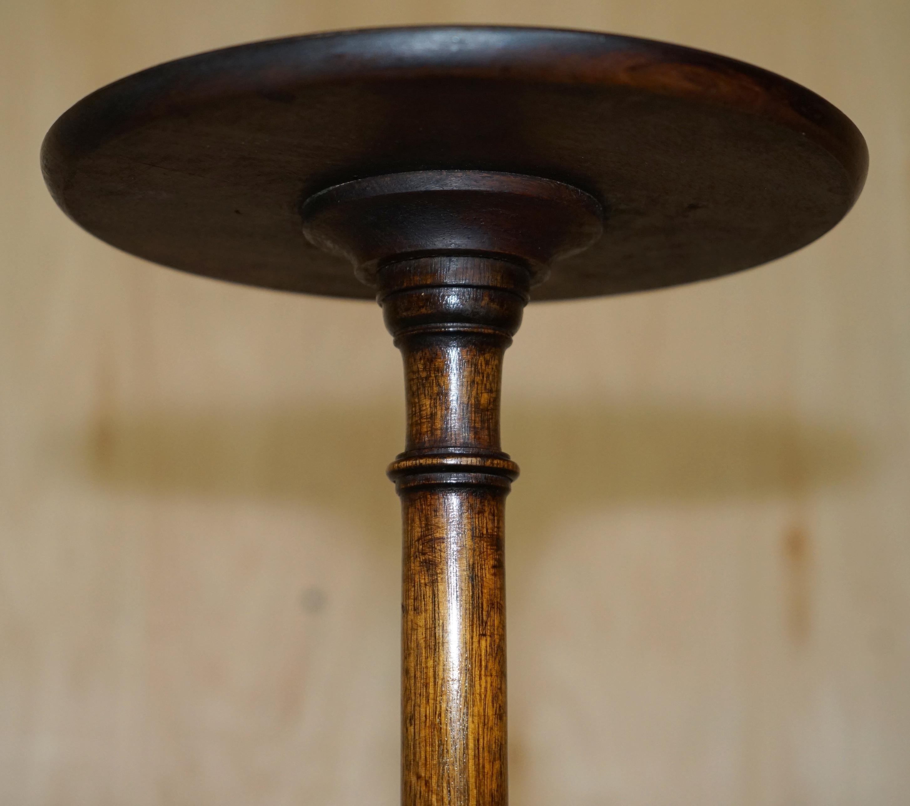 FULLY RESTORED ANTIQUE VICTORIAN HARDWOOD 91CM TALL JARDINIERE SiDE TABLE STAND For Sale 2