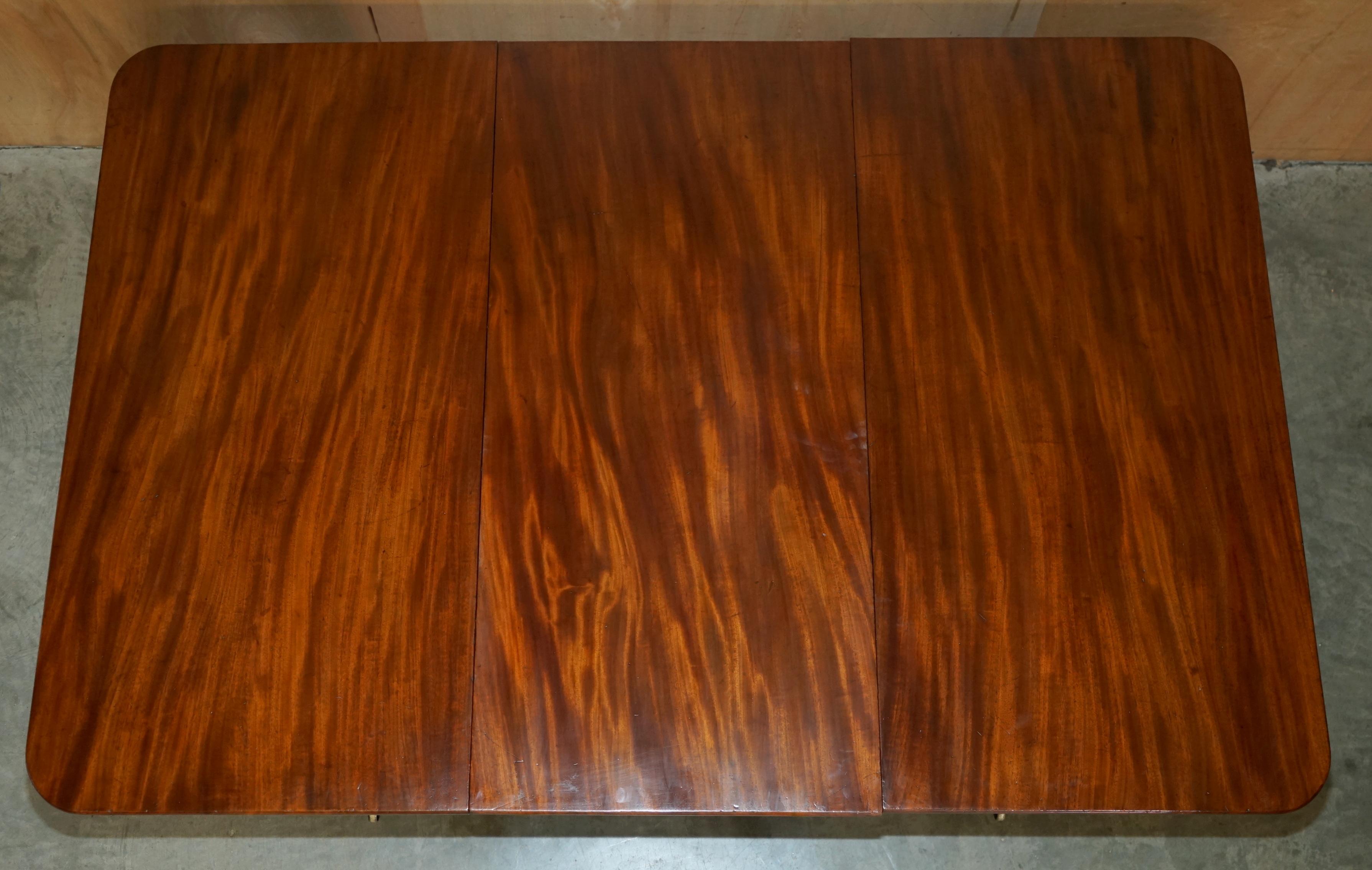 FULLY RESTORED ANTiQUE WILLIAM IV CIRCA 1830 4-12 PERSON EXTENDING DINING TABLE For Sale 3