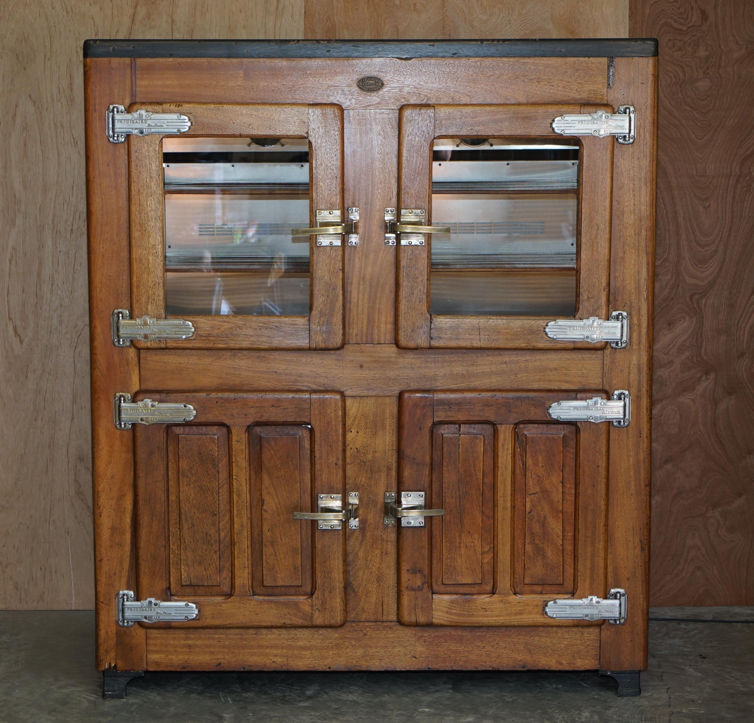 We are delighted to offer this very rare circa 1900 fully restored Argentinian oak antique fridge of very large scale

This piece is exceptional, it is a large impressive thing that captures absolutely everyone’s attention no matter where it is. I