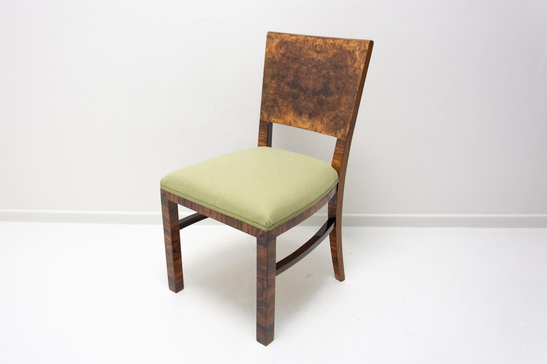  Fully restored Art Deco dining chairs, 1930´s, Czechoslovakia 10