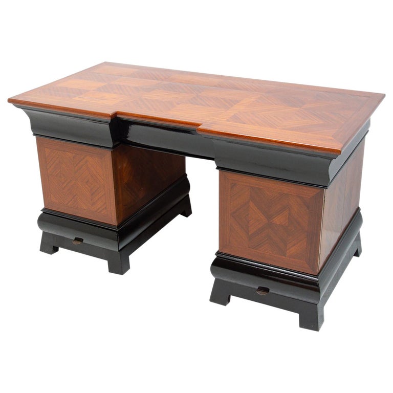 Fully Restored Art Deco Writing Desk, 1930´s, Bohemia For Sale at 1stDibs