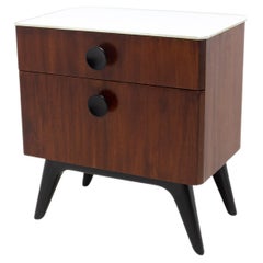 Retro Fully Restored Bedside Table by Jindřich Halabala for ÚP Závody, 1950's, Czech