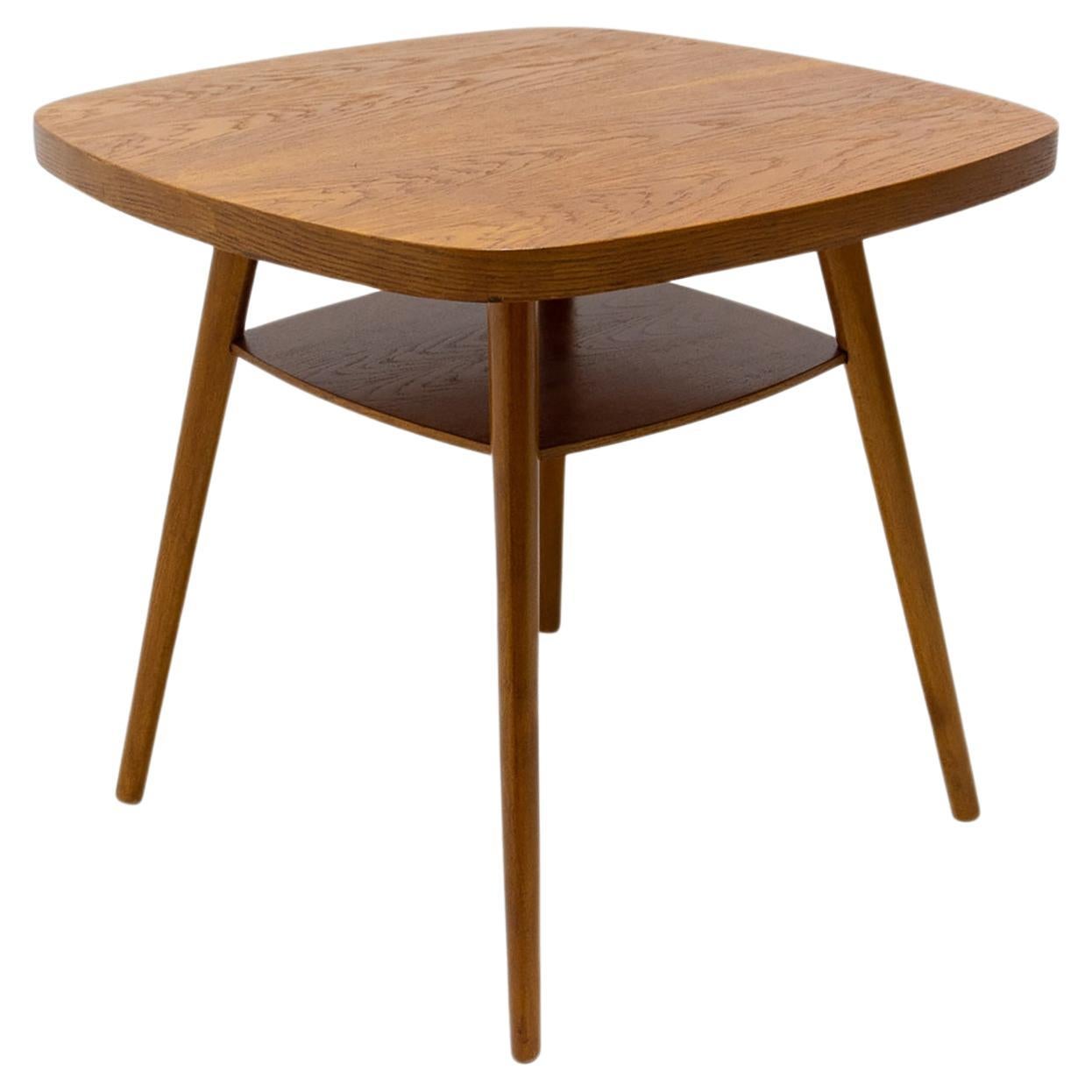Fully Restored Beech Wood Coffee Table, Czechoslovakia, 1960´S For Sale