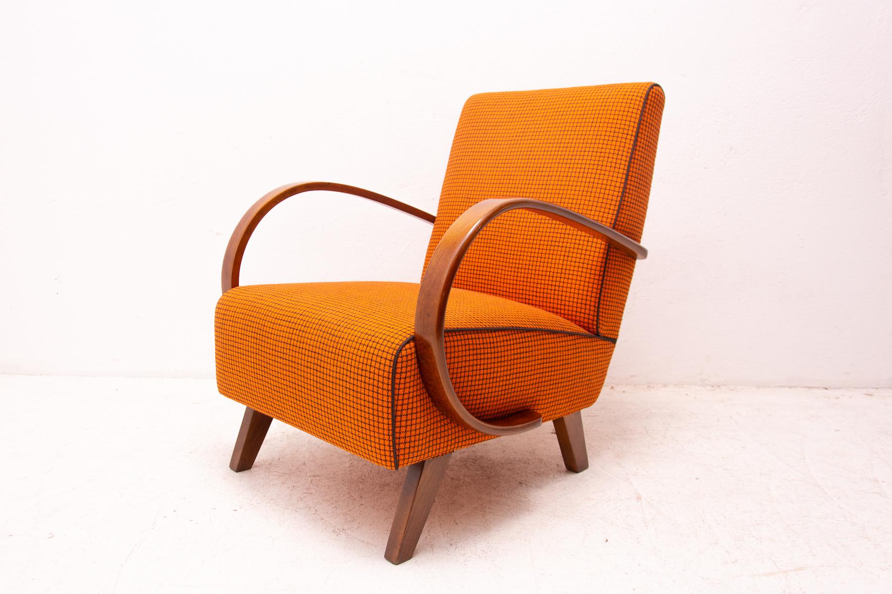 Fully Restored Bentwood Armchairs by Jindřich Halabala for UP Závody, 1950´s 9