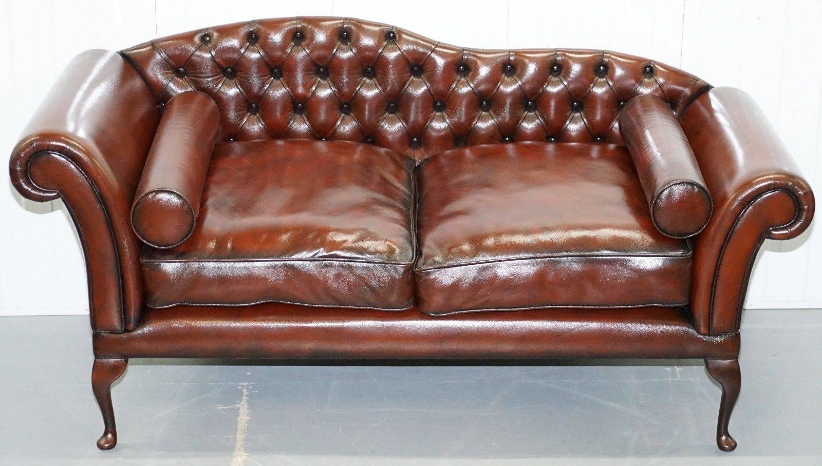leather chesterfield chaise longue