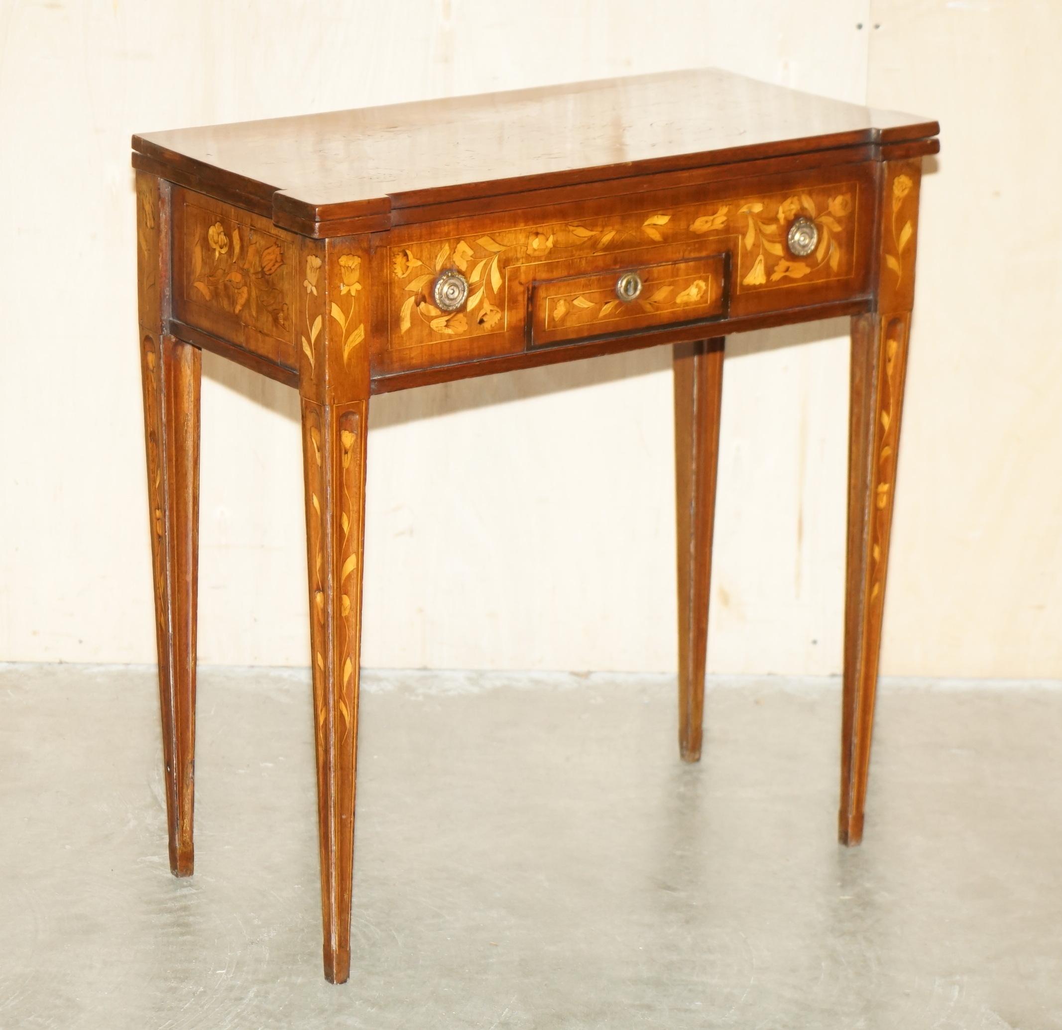 Royal House Antiques

Royal House Antiques is delighted to offer for sale this lovely Circa 1800 Dutch Marquetry inlaid folding cards chess games table that has been fully restored 

Please note the delivery fee listed is just a guide, it covers