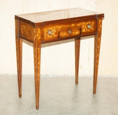 FULLY RESTORED CiRCA 1800 DUTCH MARQUETRY INLAID CHESS POKER GAMES CARDS TABLE