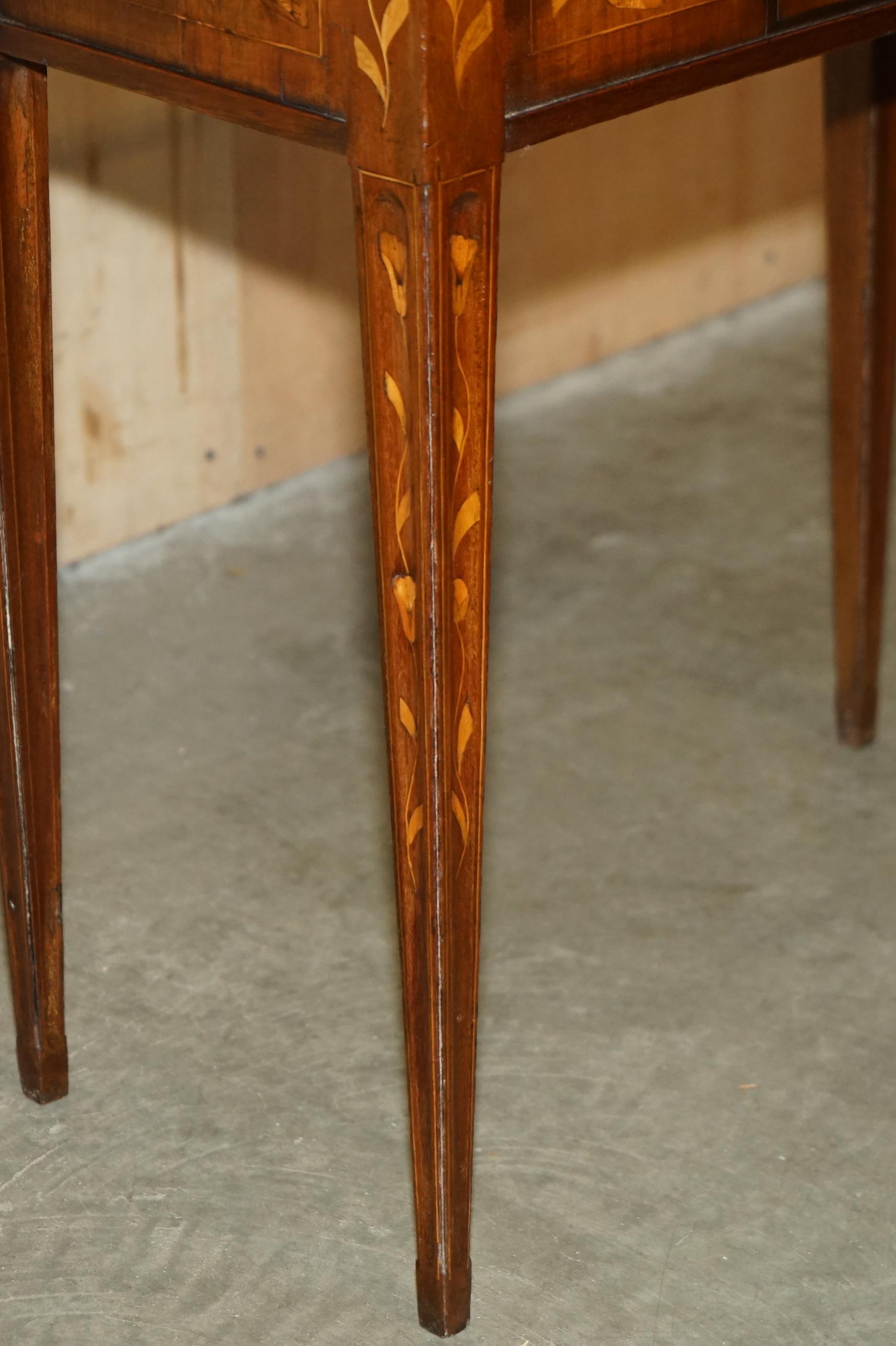 Hand-Crafted FULLY RESTORED CiRCA 1800 DUTCH MARQUETRY INLAID CHESS POKER GAMES CARDS TABLE For Sale
