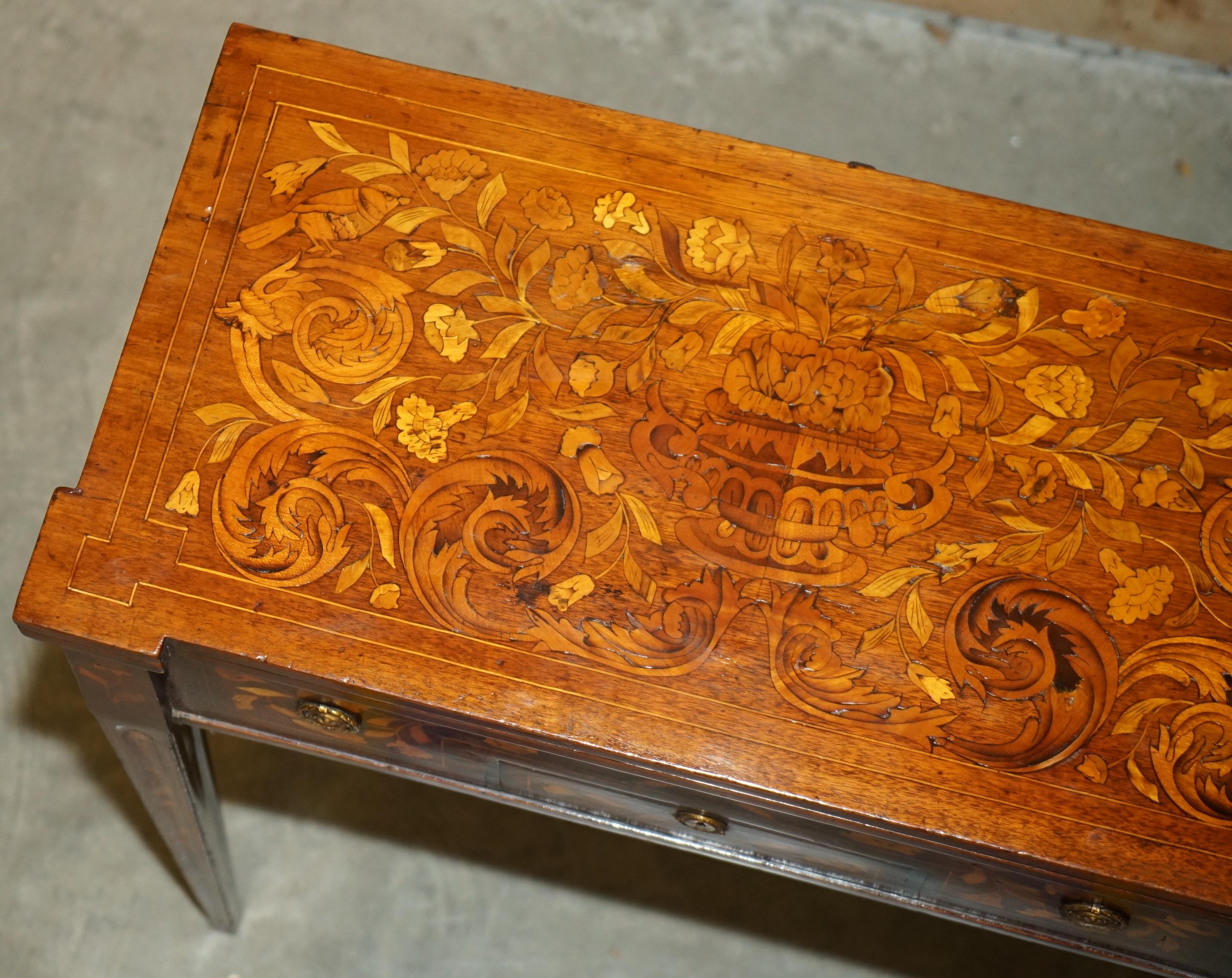 Walnut FULLY RESTORED CiRCA 1800 DUTCH MARQUETRY INLAID CHESS POKER GAMES CARDS TABLE For Sale