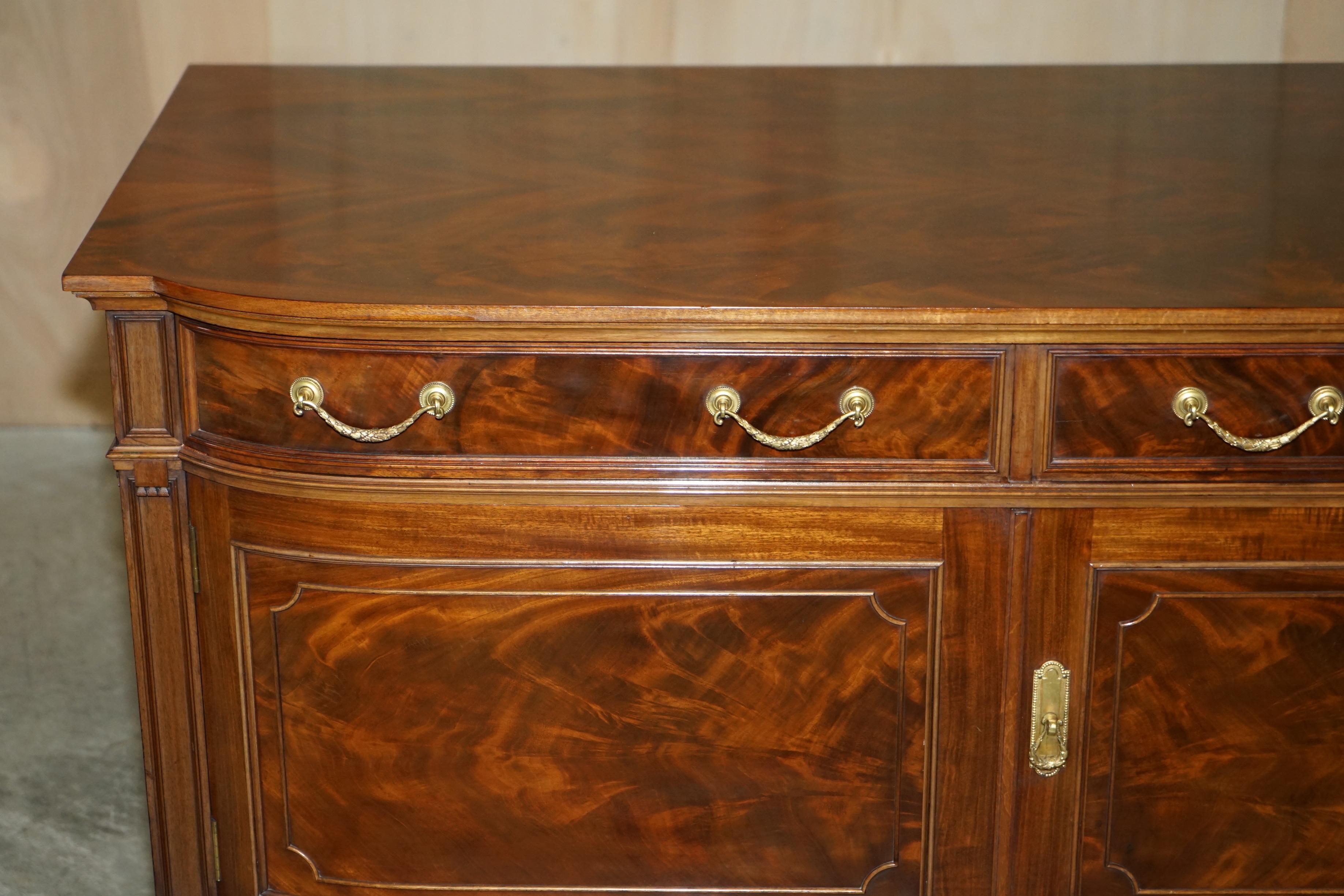 Fully Restored circa 1880 Howard & Son Berners Street Flamed Hardwood Sideboard 4