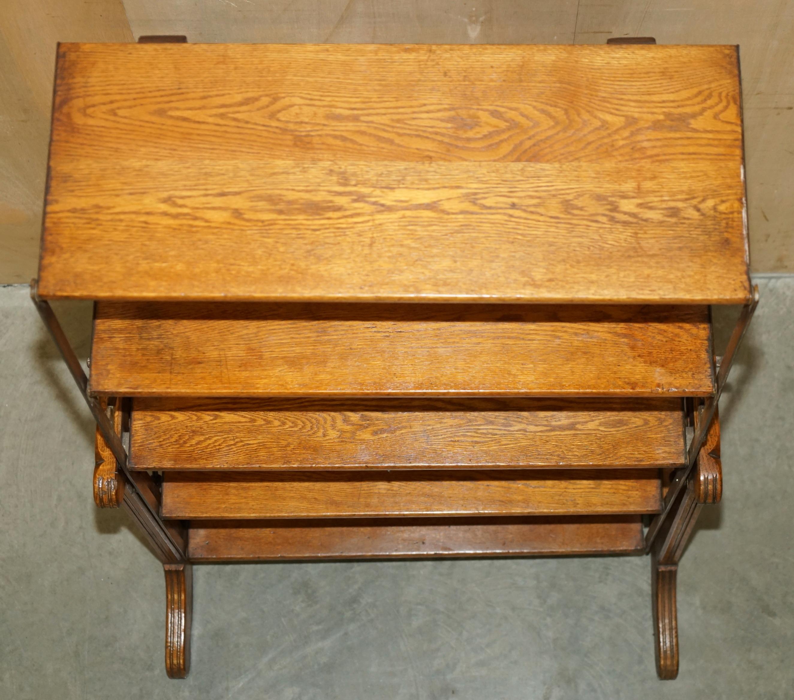 FULLY RESTORED CiRCA 1910 BOECKH BROTHERS METAMORPHIC BAKERS TABLE BOOKCASE For Sale 5