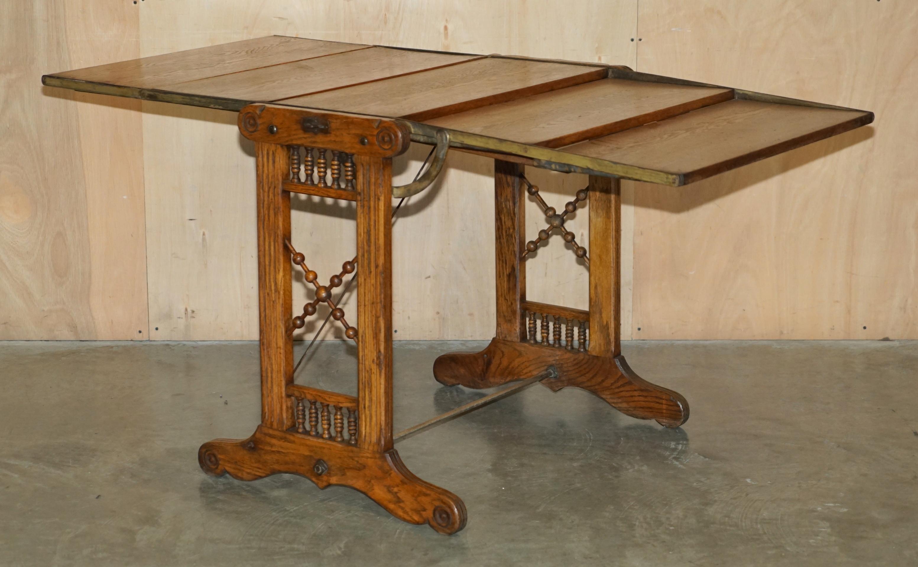 FULLY RESTORED CiRCA 1910 BOECKH BROTHERS METAMORPHIC BAKERS TABLE BOOKCASE For Sale 9