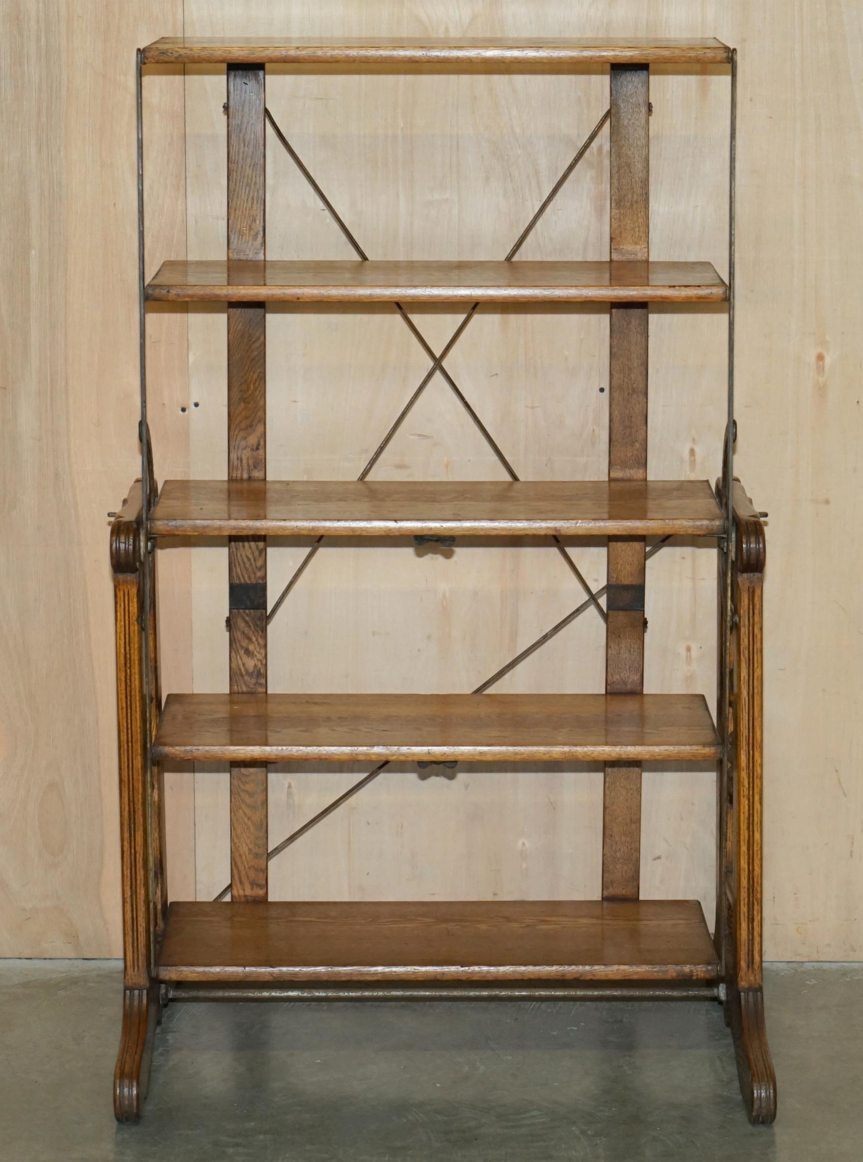 Edwardian FULLY RESTORED CiRCA 1910 BOECKH BROTHERS METAMORPHIC BAKERS TABLE BOOKCASE For Sale