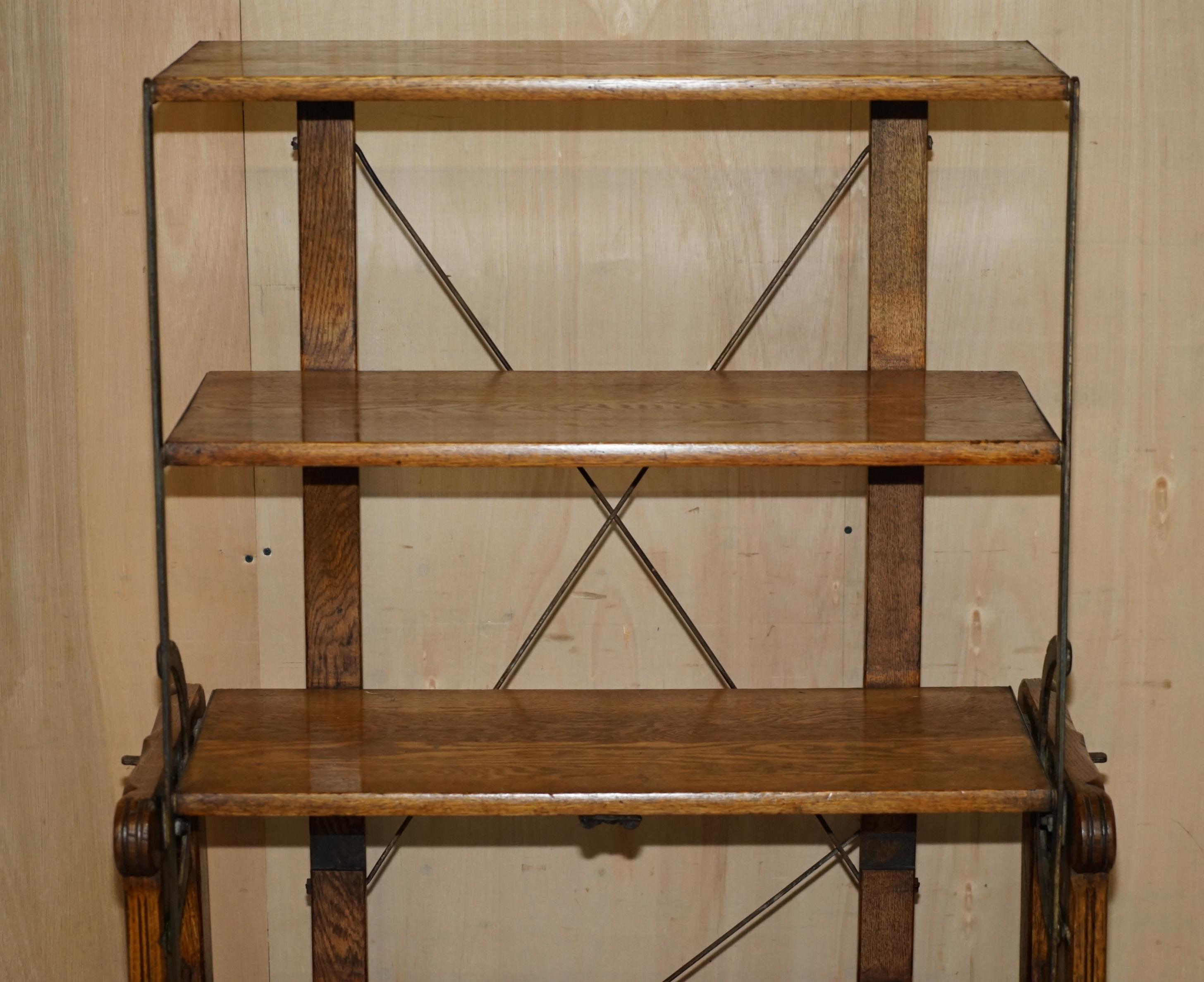English FULLY RESTORED CiRCA 1910 BOECKH BROTHERS METAMORPHIC BAKERS TABLE BOOKCASE For Sale
