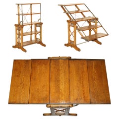LIBRERO DE MESA PARA PANADEROS METAMORFICO CiRCA 1910 BOECKH BROTHERS COMPLETAMENTE RESTAURADO