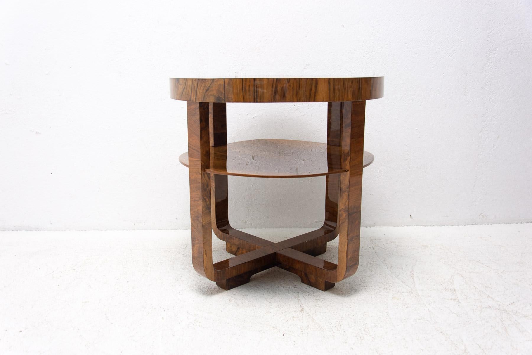 Fully Restored Coffee Table Art Deco by Jindrich Halabala, 1930´s, Bohemia 5
