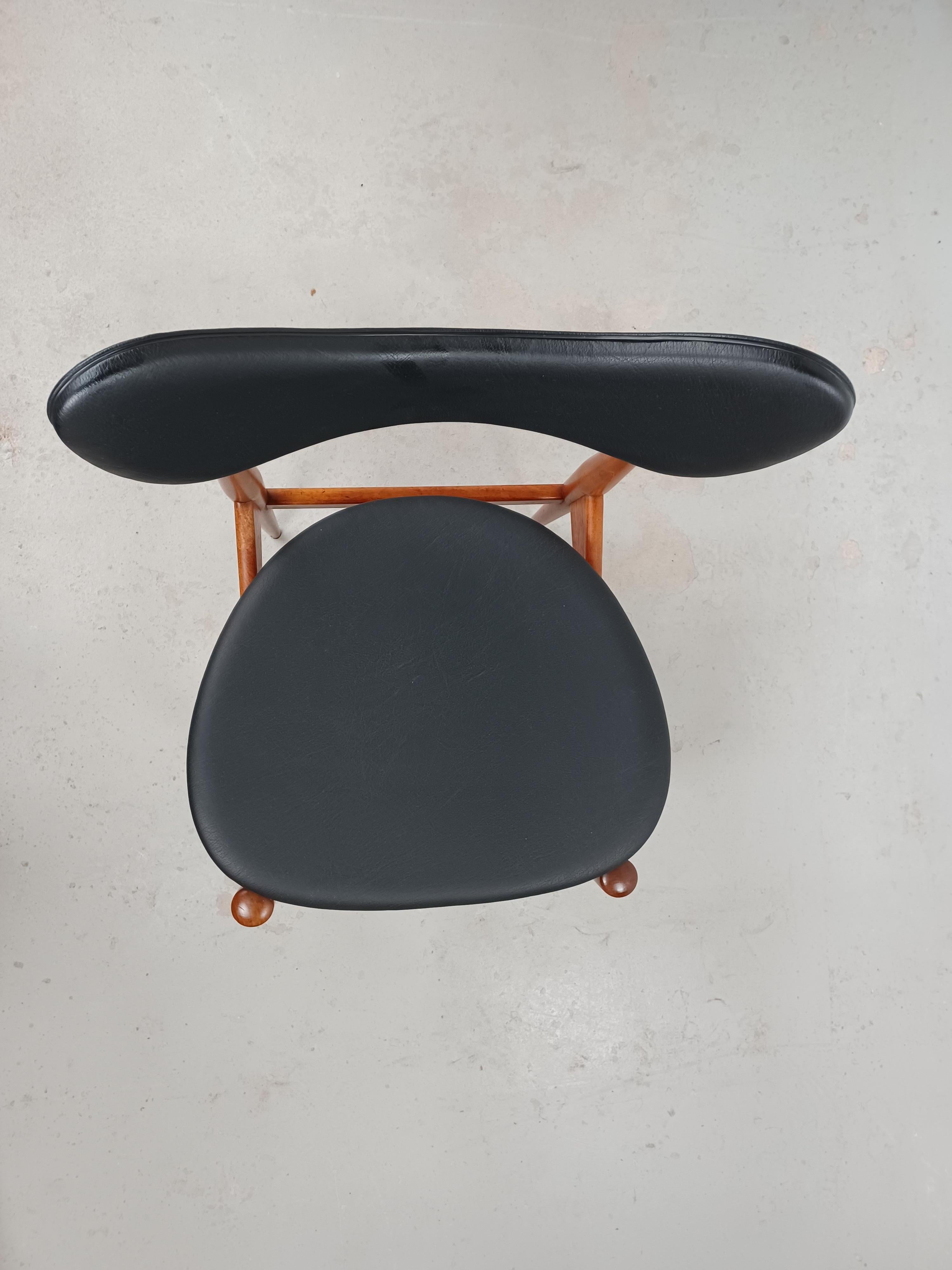 Chaise d'appoint danoise en teck Inge & Luciano Rubino entièrement restaurée par Sorø Stolefabrik en vente 3