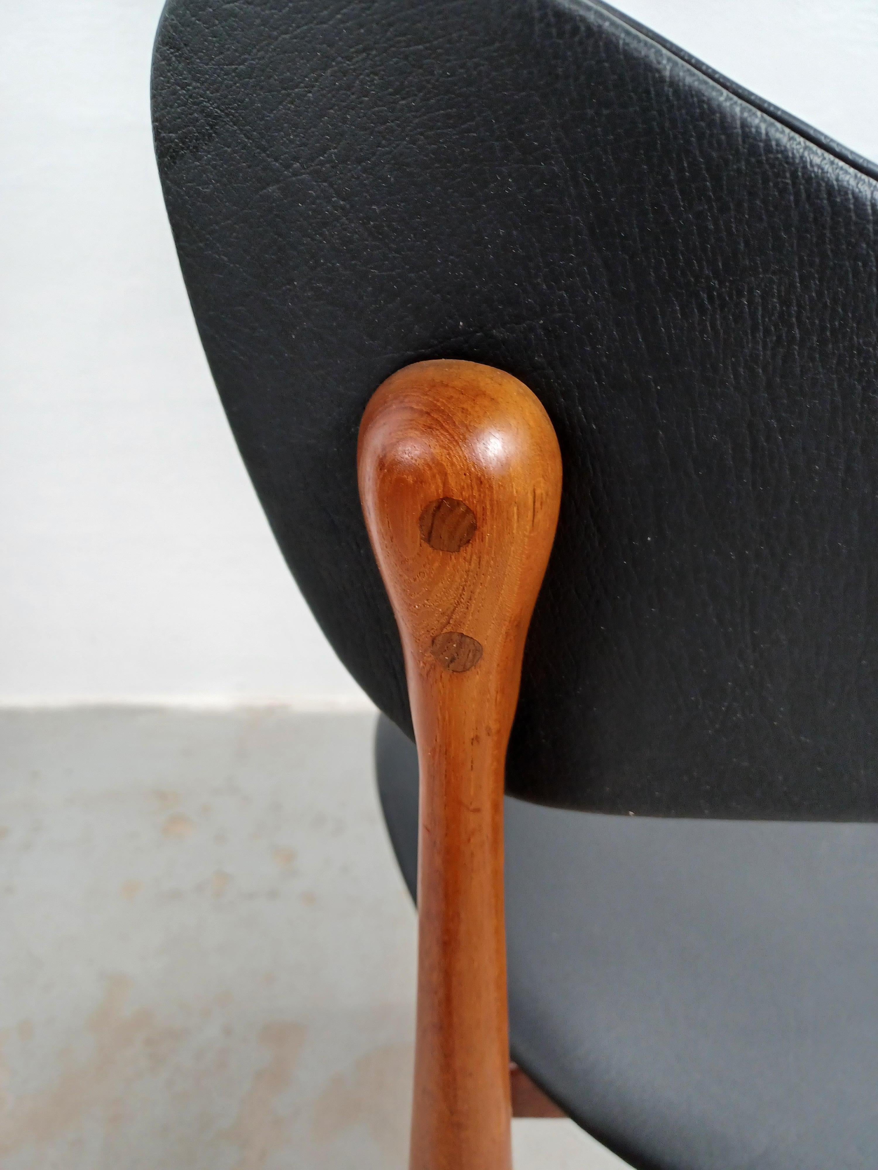 Chaise d'appoint danoise en teck Inge & Luciano Rubino entièrement restaurée par Sorø Stolefabrik en vente 4