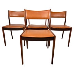 Vintage Restored Johannes Andersen Rosewood Dining Chairs Custom Reupholstey Included