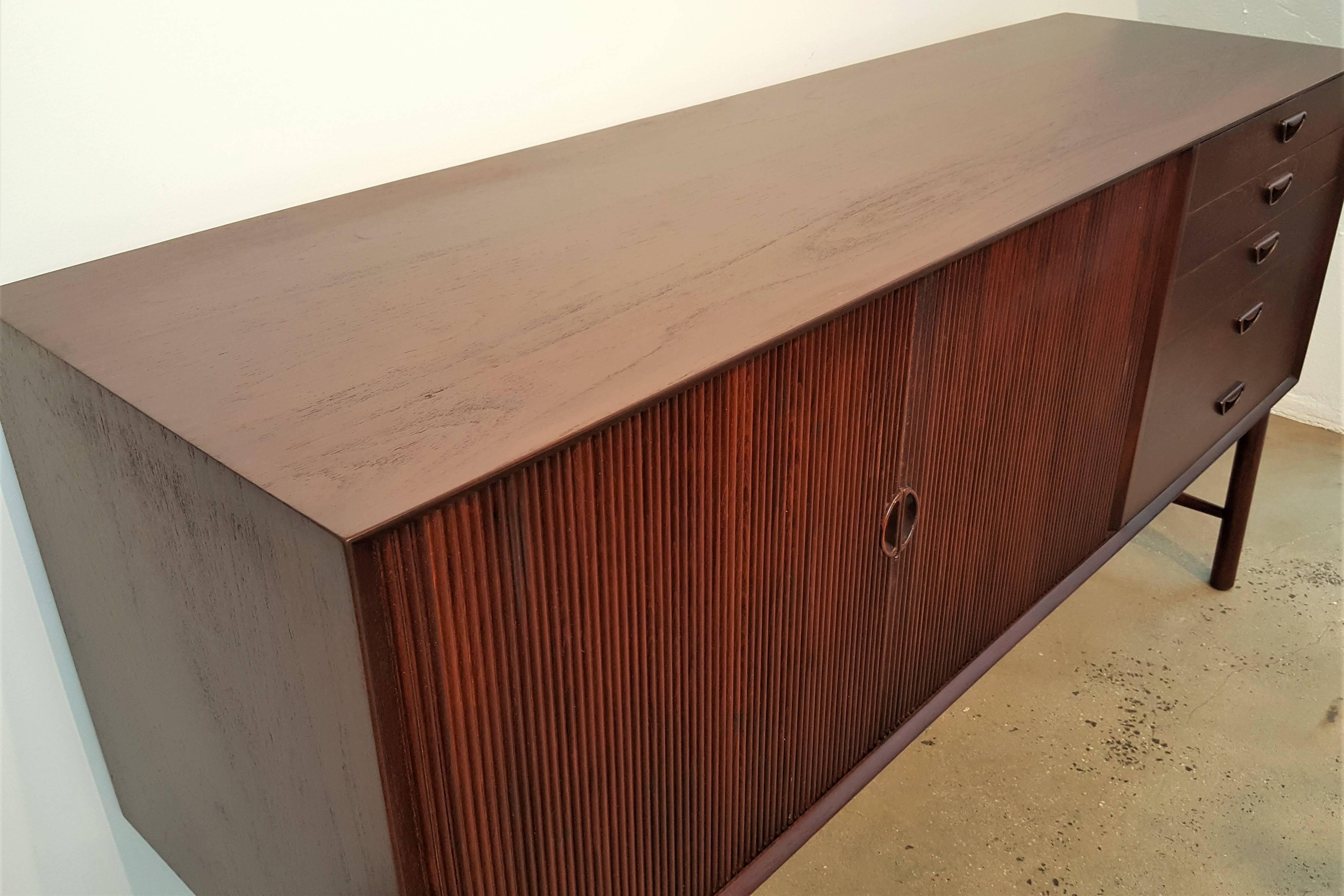 Mid-20th Century Fully Restored Danish Mid-Century Modern Teak Buffet or Credenza by Peter Hvidt