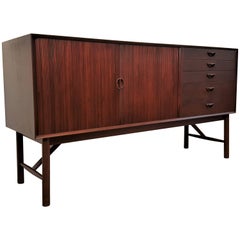 Fully Restored Danish Mid-Century Modern Teak Buffet or Credenza by Peter Hvidt