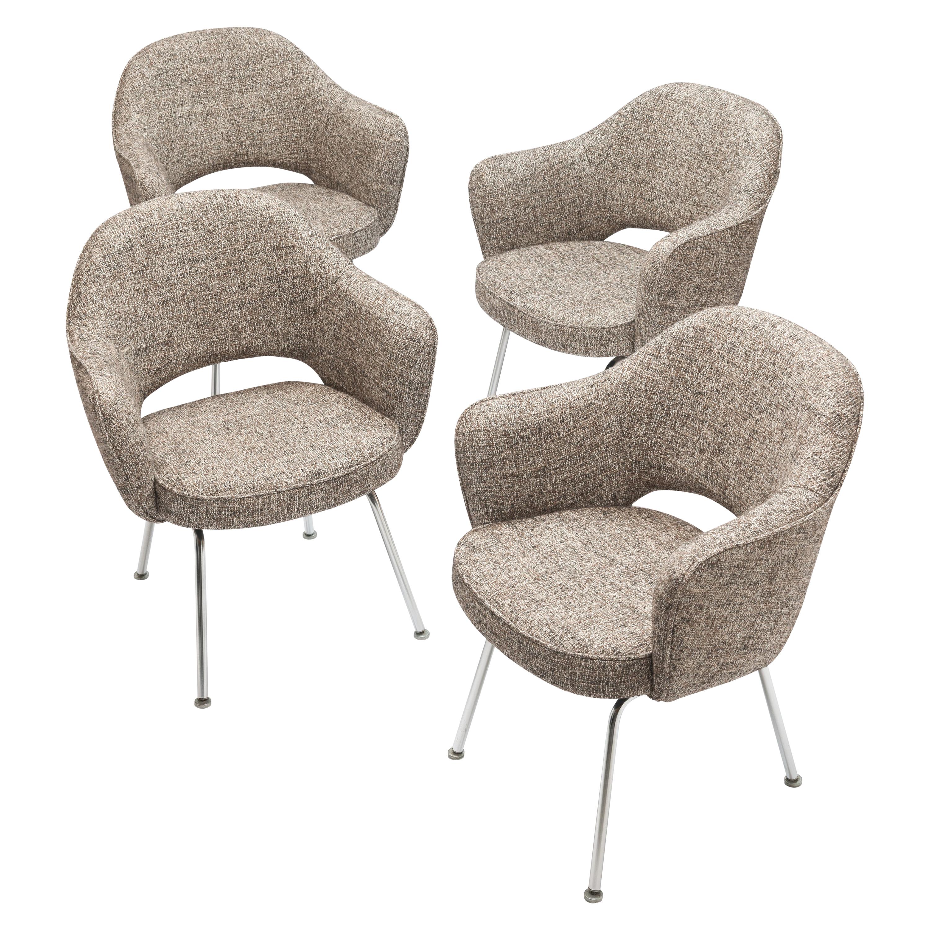 Fully Restored Eero Saarinen Executive Armchairs by Knoll