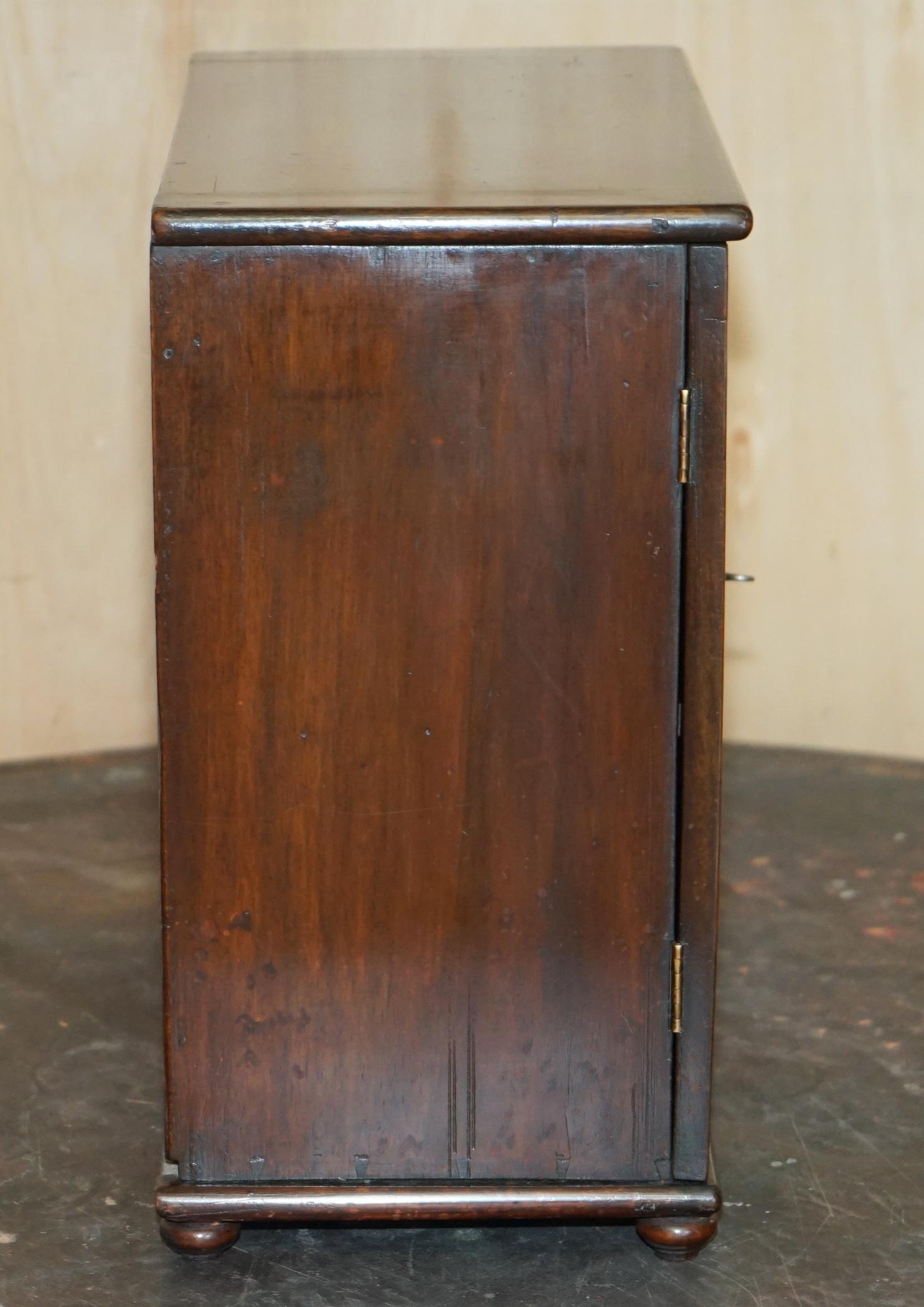 FULLY RESTORED FINE & ANTIQUE GEORGIAN SHERATON COLLECTORS CABINET CiRCA 1820 For Sale 4