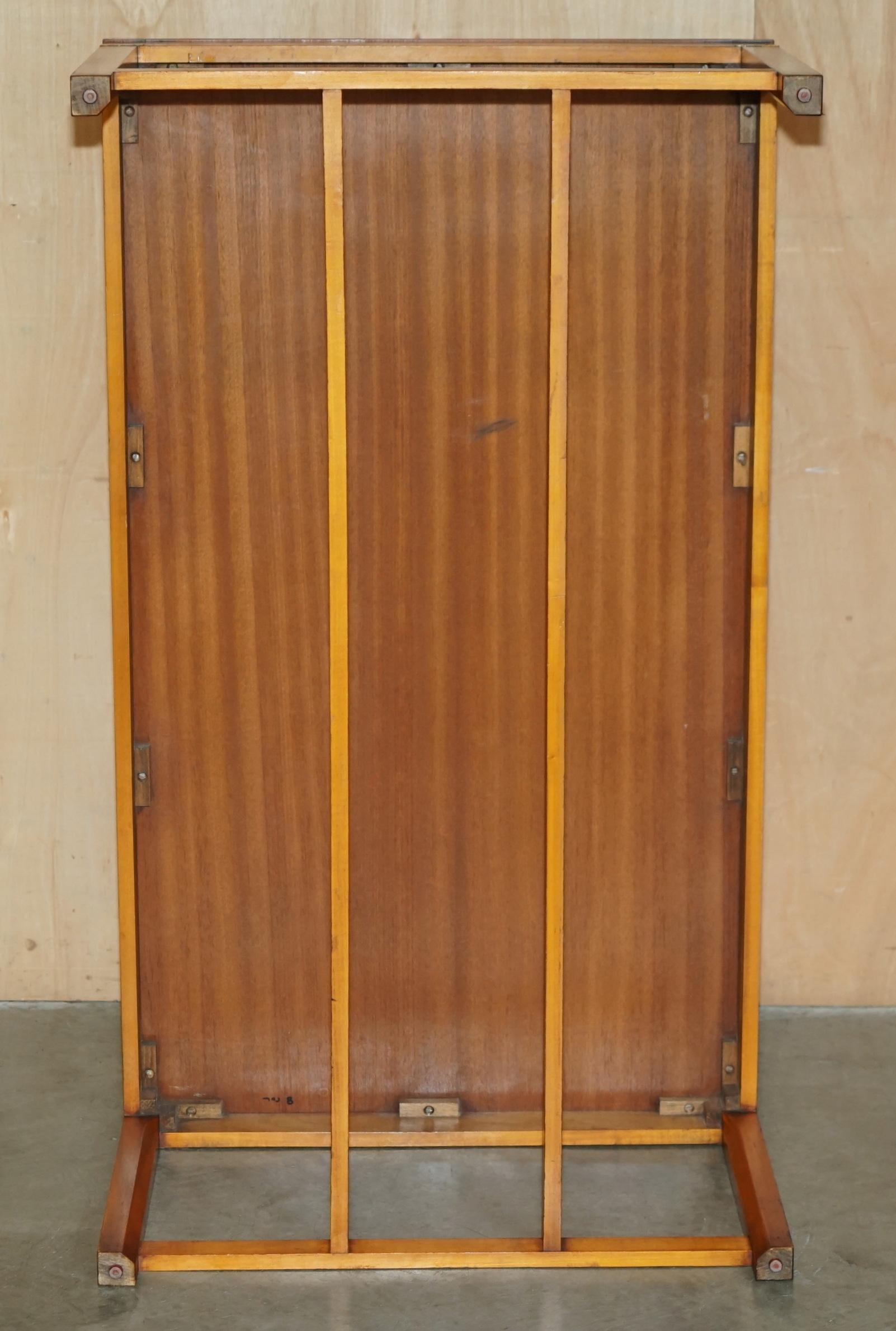 TAVOLO DA CAFFE' IN POLIZZERIA FRANCESE COMPLETAMENTE RESTAURATO DI Harrods KENNEDY, CAMPAGNA MILITARE in vendita 7