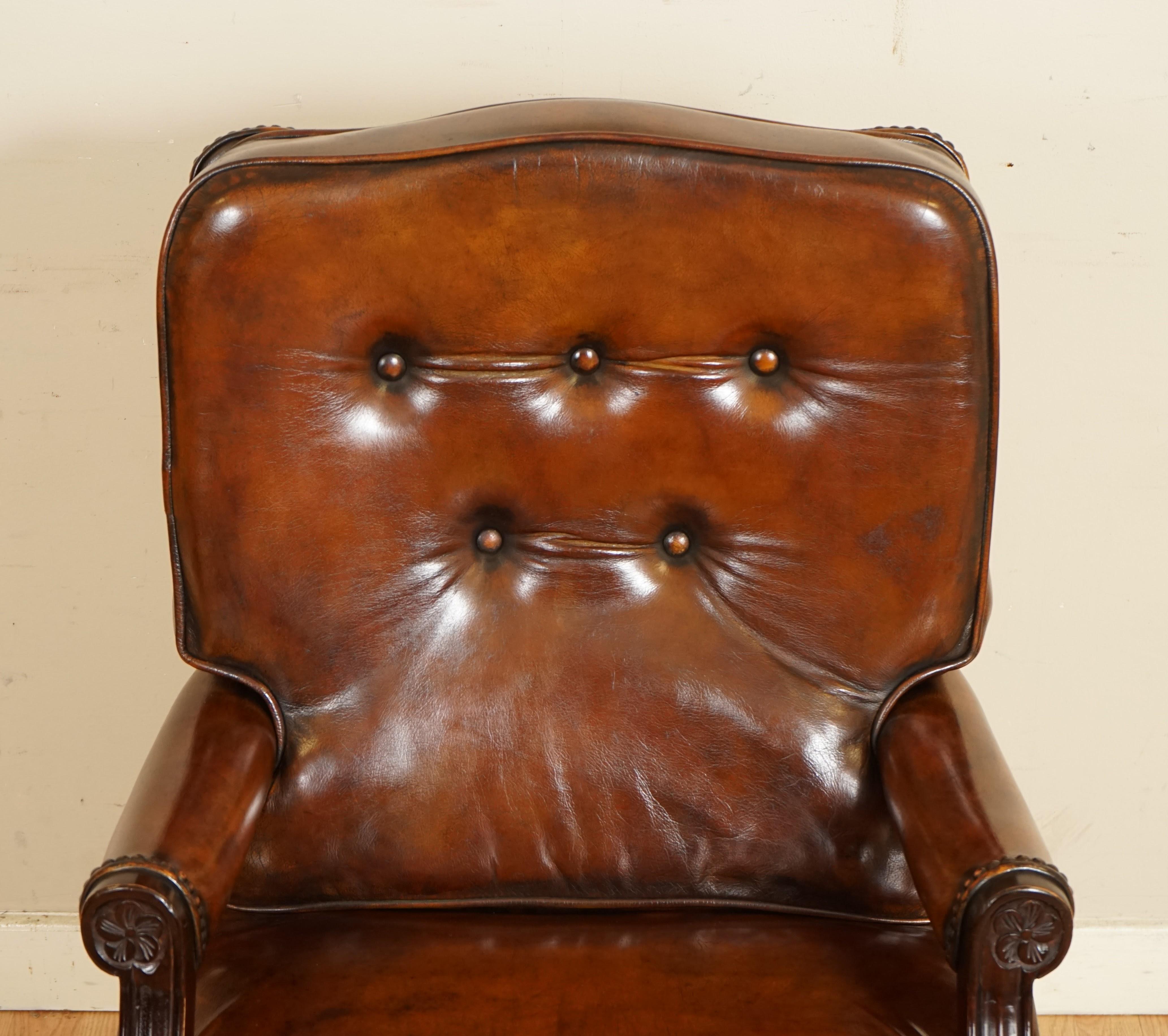 20th Century Fully Restored Hand Dyed Directors Captains Office Chair