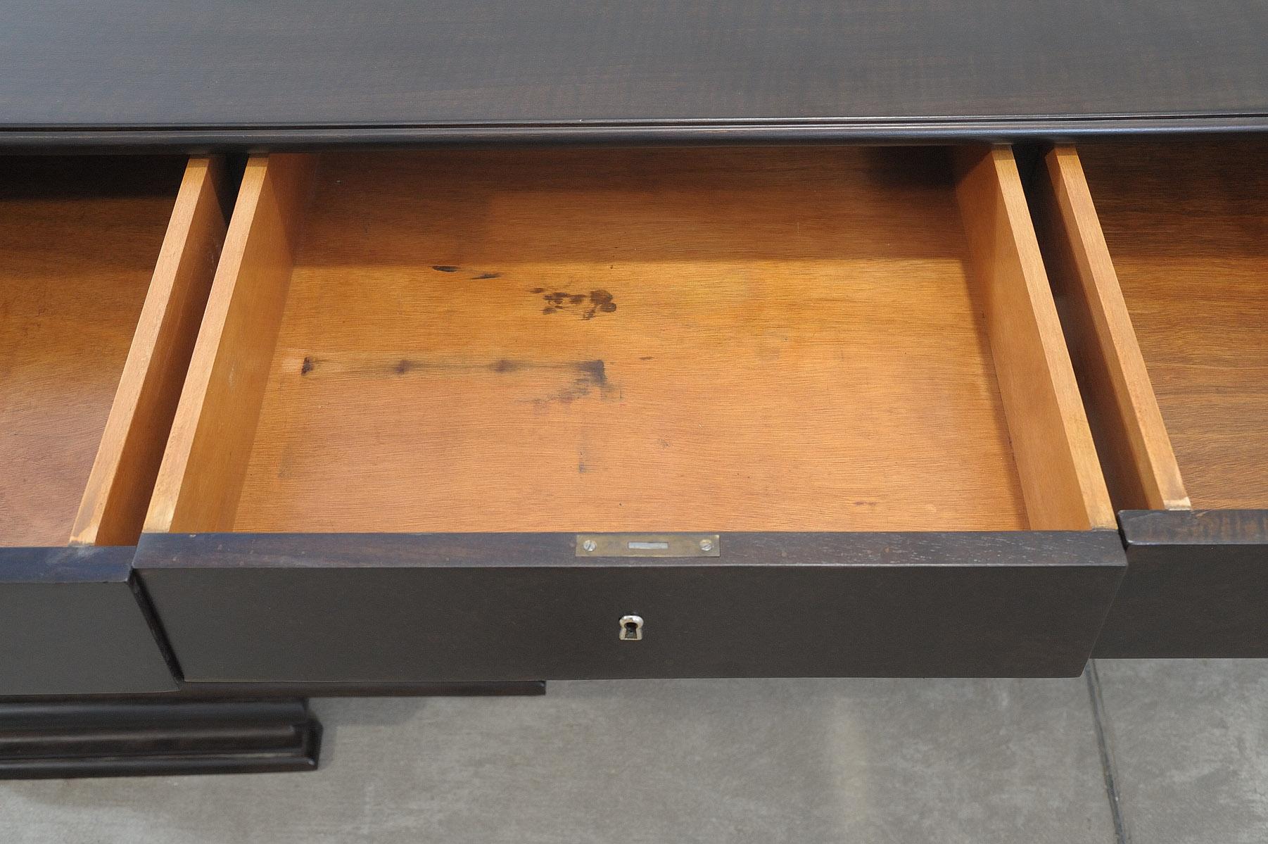  Fully restored Large ART DECO writing desk, 1930´s, Bohemia For Sale 1