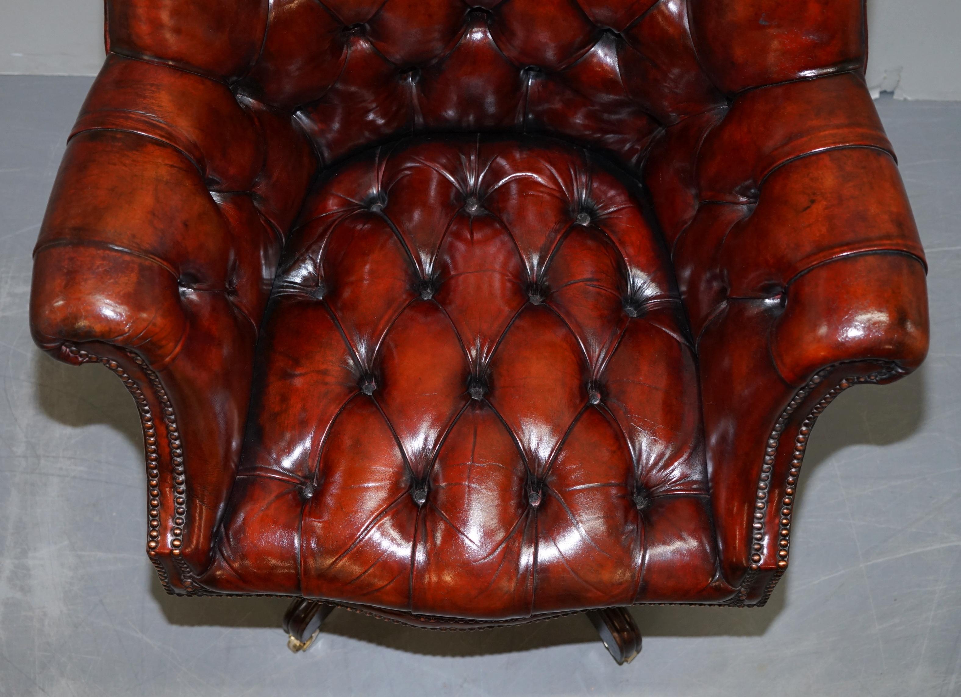 leather chesterfield office chair