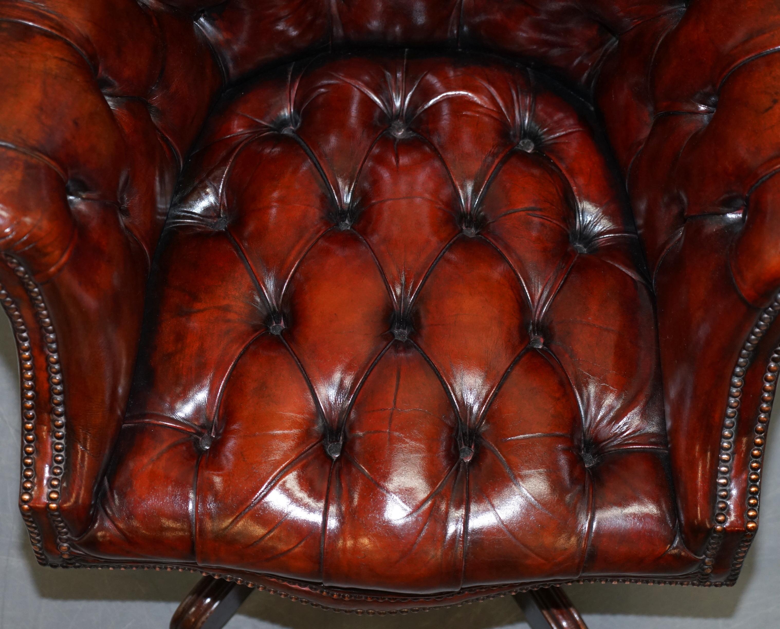 chesterfield leather office chair
