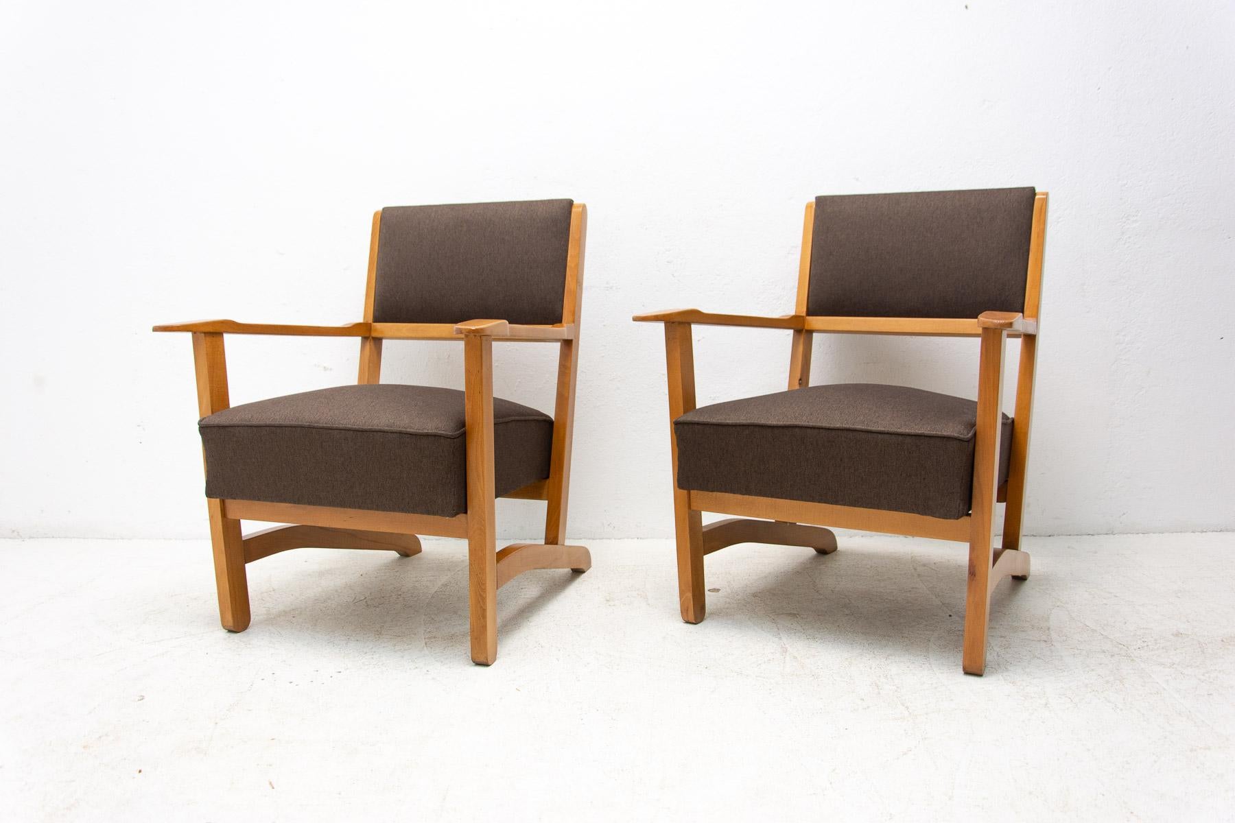20th Century Fully Restored Mid Century Scandinavian Style Armchairs