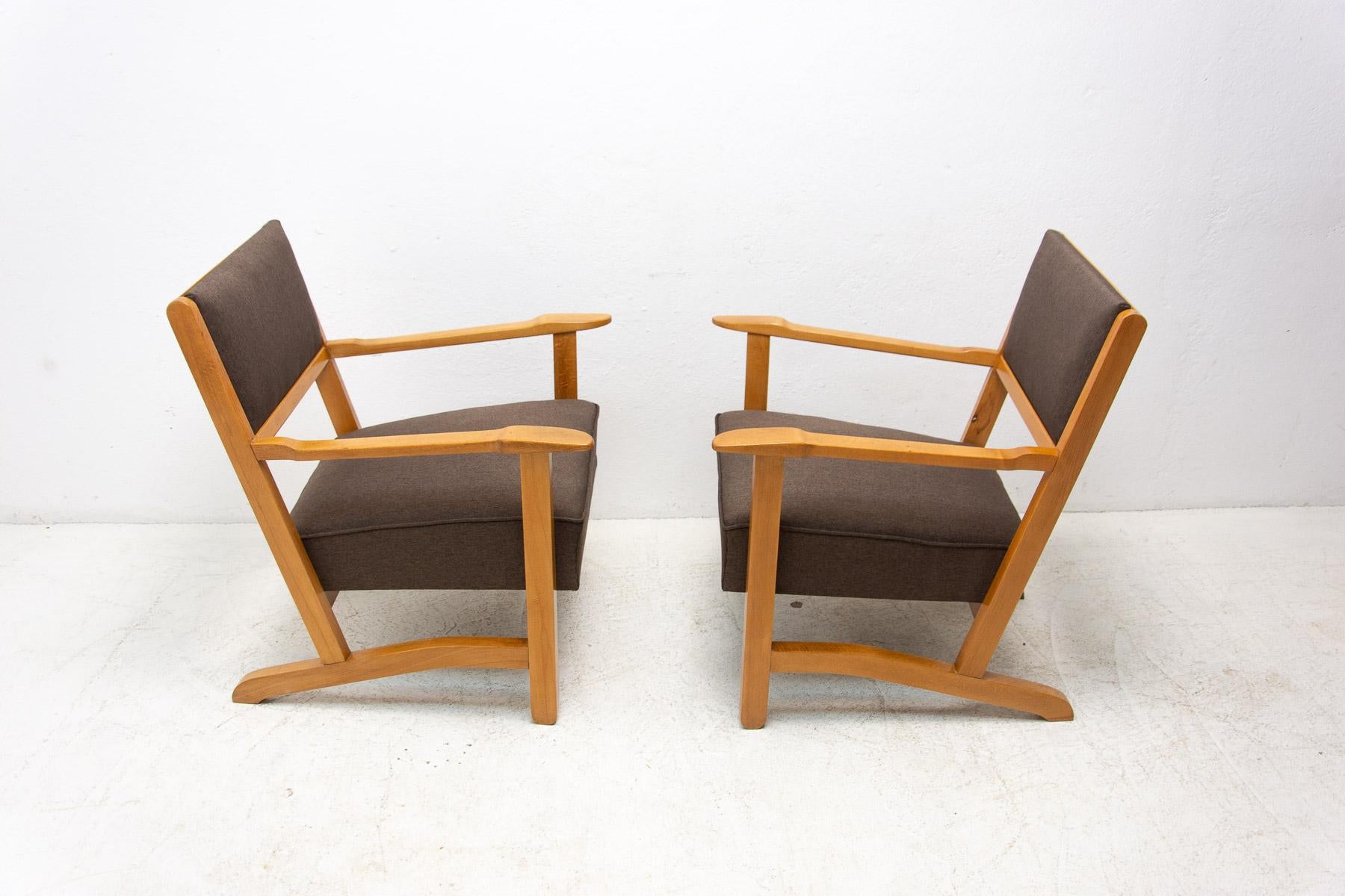 Fully Restored Mid Century Scandinavian Style Armchairs 1