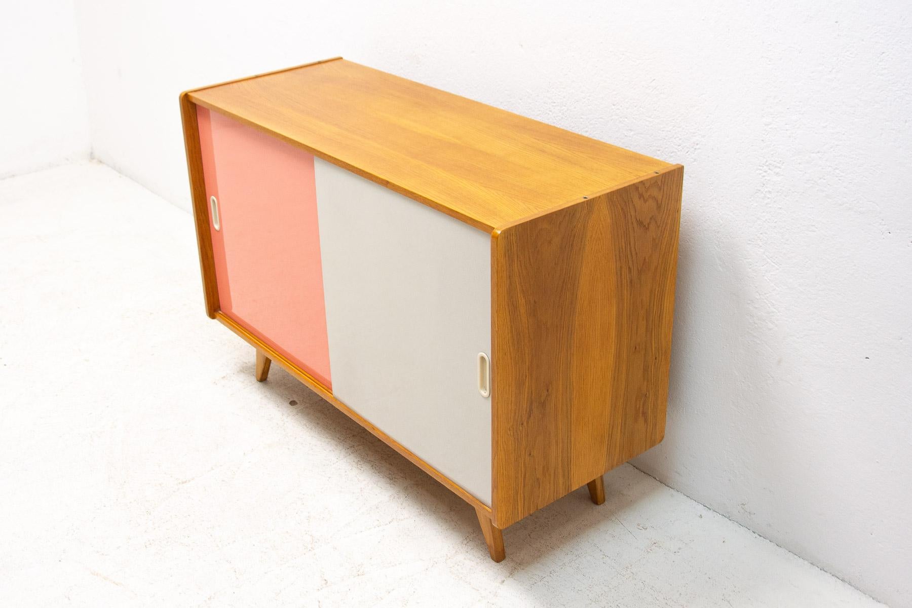 20th Century Fully Restored Mid Century Sideboard U-450 by Jiří Jiroutek, 1960's, Czechoslova For Sale